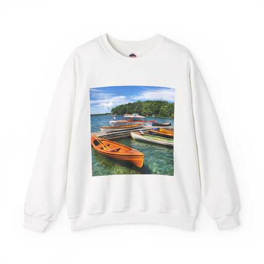 Scenic Boats Unisex Heavy Blend™ Crewneck Sweatshirt - Perfect for Nautical Enthusiasts