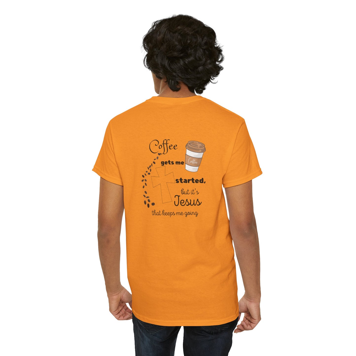 Coffee Time Unisex Heavy Cotton Tee - Faith & Caffeine Inspiration