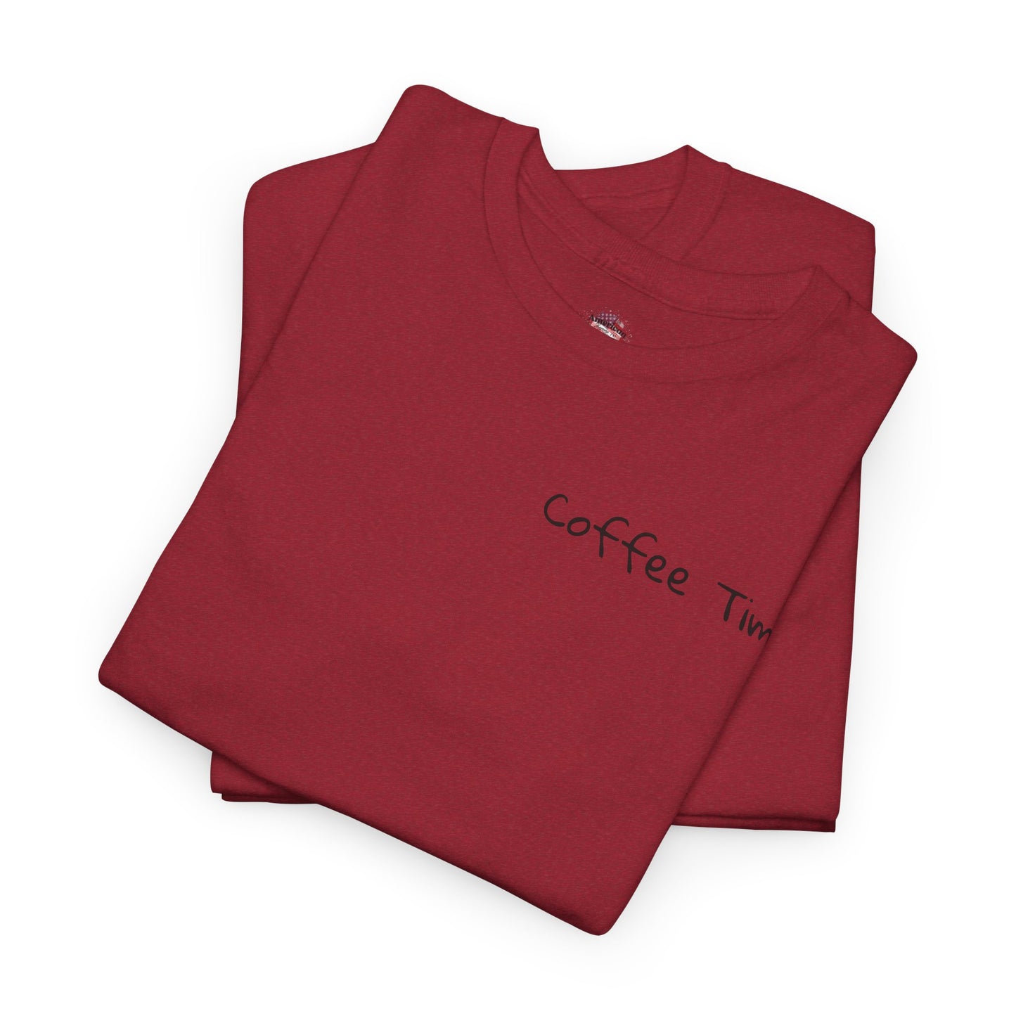Coffee Time Unisex Heavy Cotton Tee - Faith & Caffeine Inspiration