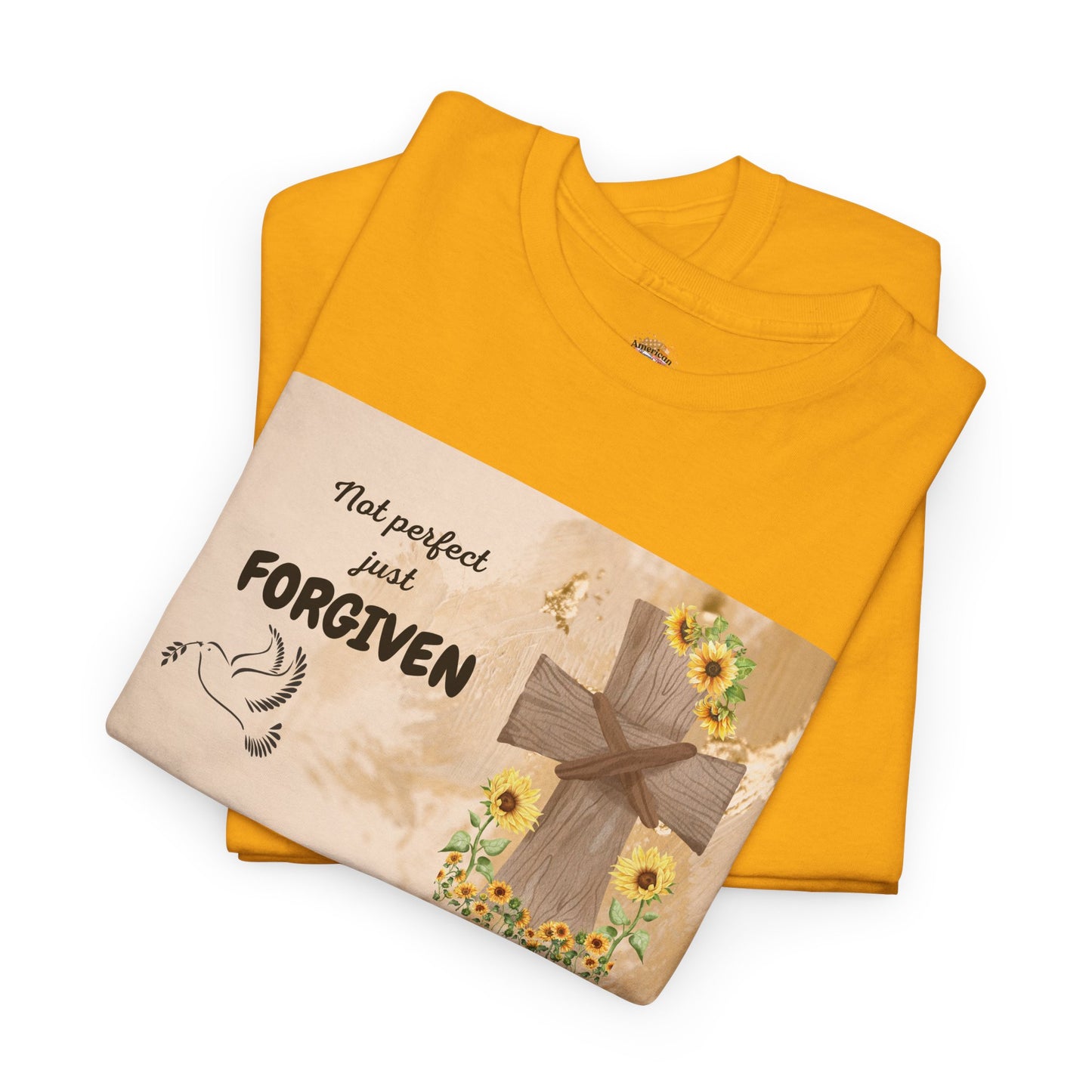 Forgiven Inspirational Tee, Unisex Cotton Shirt, Motivational Gift, Faith-Based Apparel, Summer Casual Wear, Spiritual Reminder