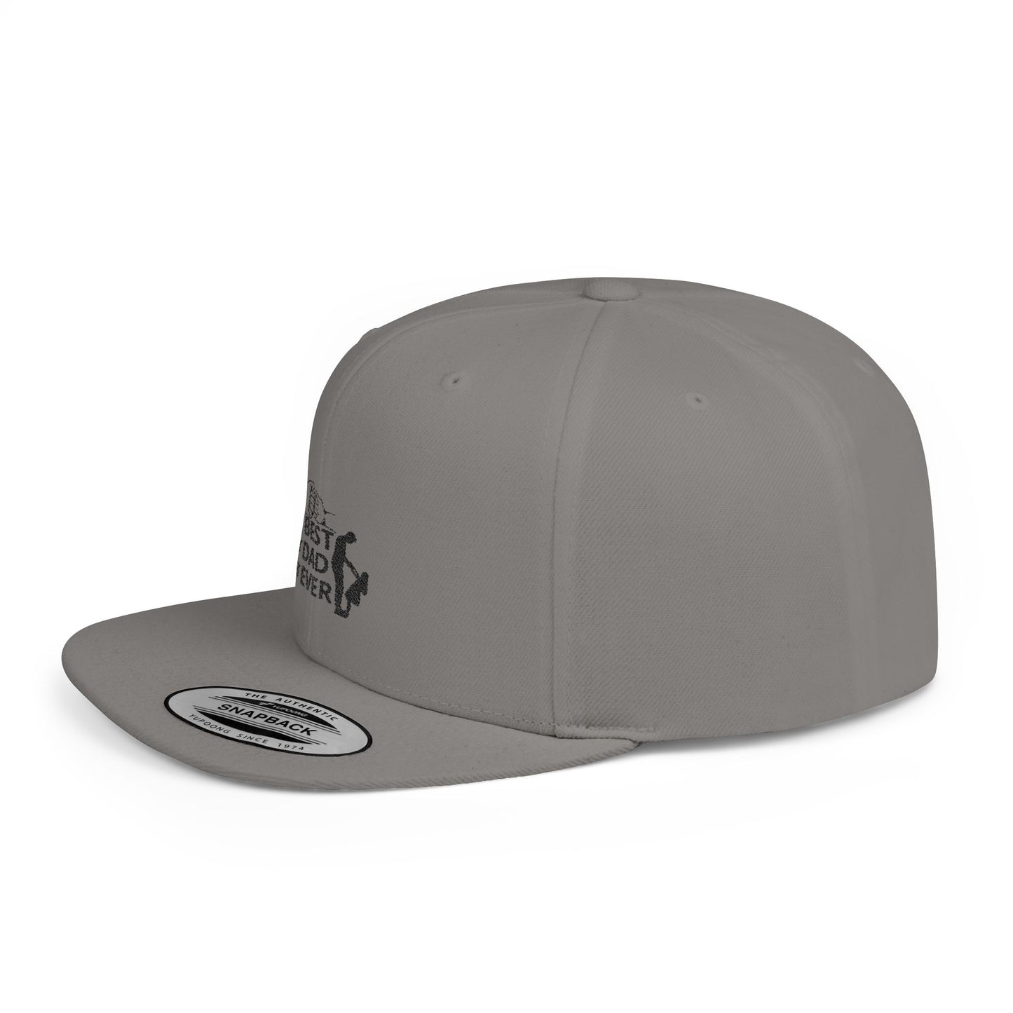 Best Dad Ever Flat Bill Snapback Hat