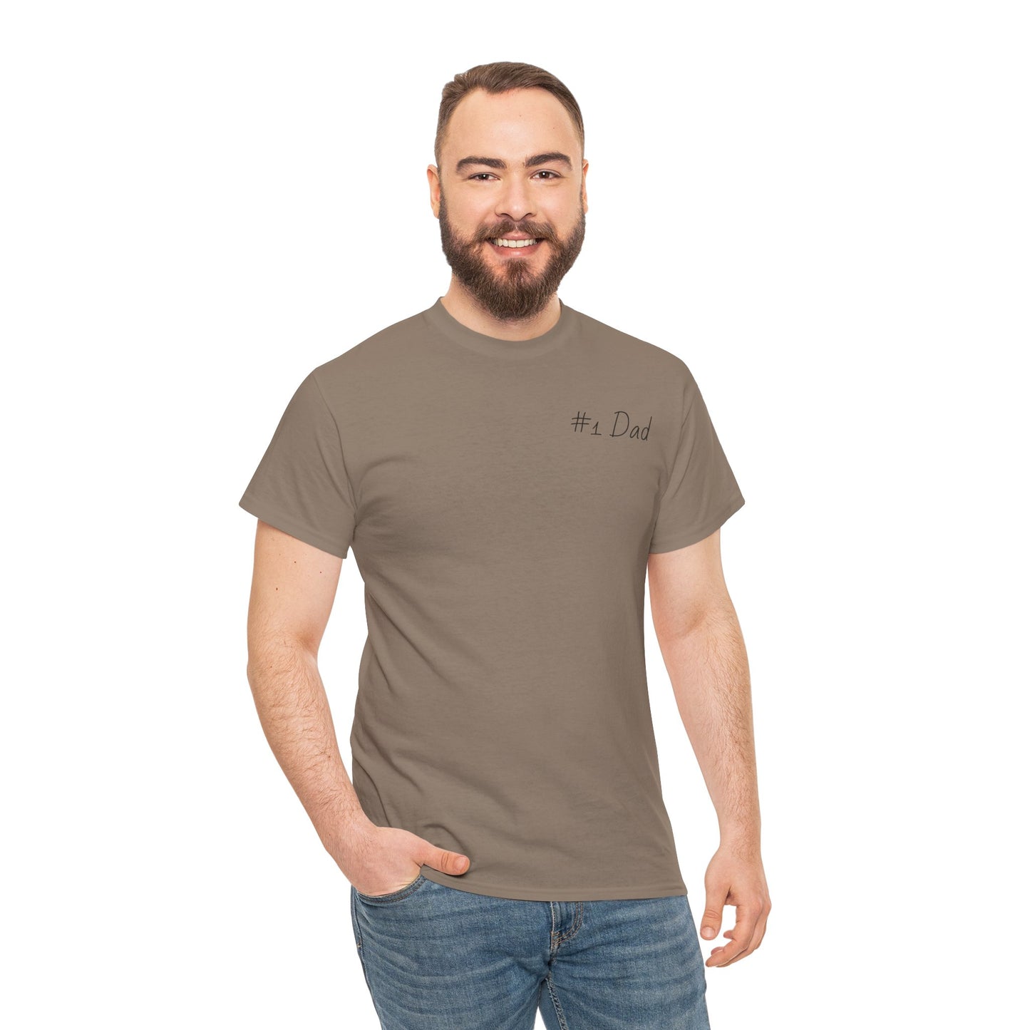 #1 Dad Unisex Heavy Cotton Tee - Best Dad Ever Shirt