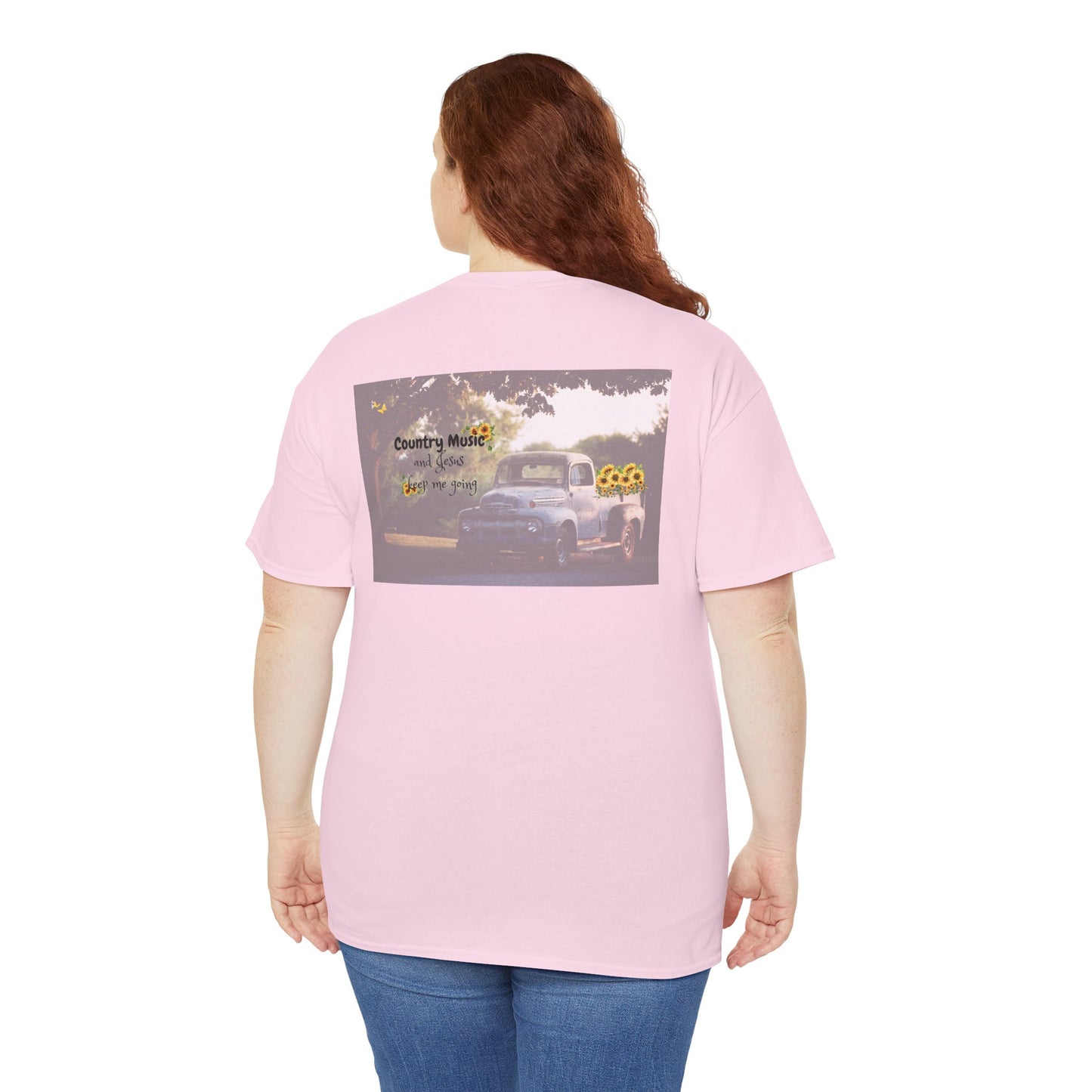 Unisex Heavy Cotton Tee with Country Music Design - Perfect for Music Lovers & Casual Outings