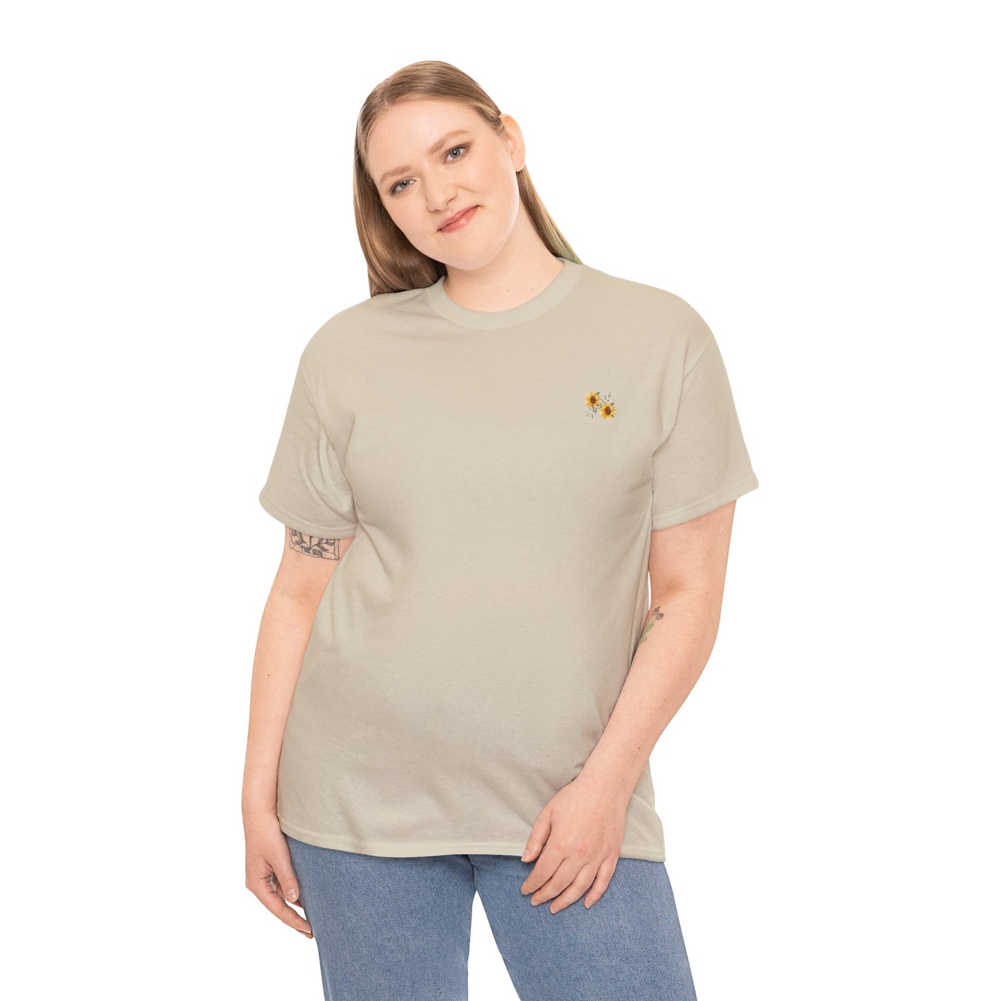Sunflower Scenic Tee, Nature Lover T-Shirt, Summer Outfit, Gift for Her, Casual Wear