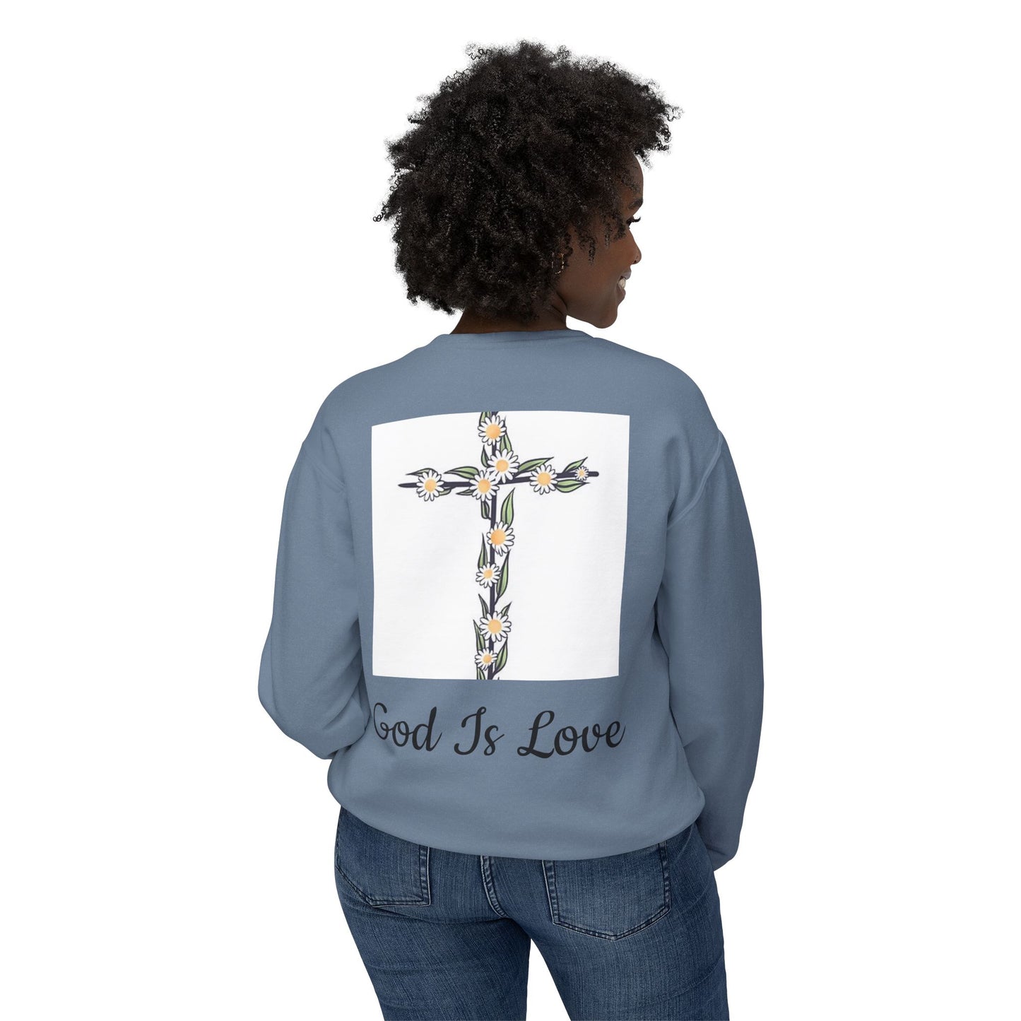 Faith, Hope, Love Unisex Lightweight Crewneck Sweatshirt