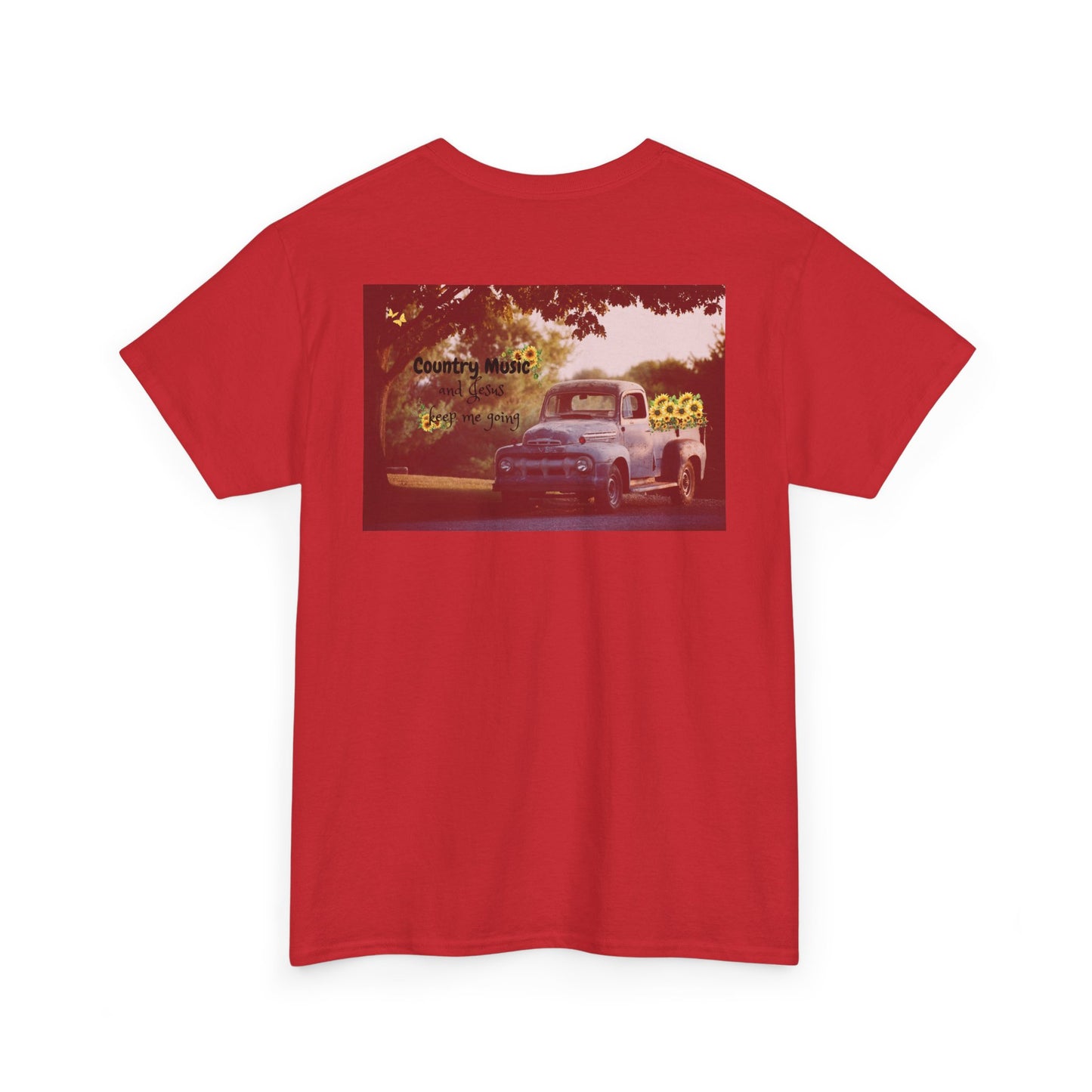 Unisex Heavy Cotton Tee with Country Music Design - Perfect for Music Lovers & Casual Outings