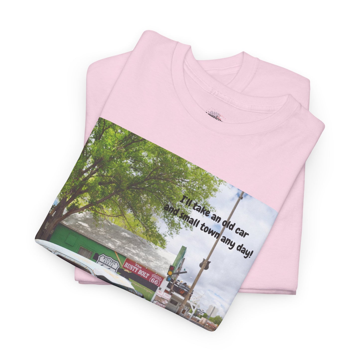 Rustic Vintage Car Tee - Retro Aesthetic Graphic T-Shirt for Casual Outings, Gifts, Travel, Summer Wardrobe, Road Trip Wear