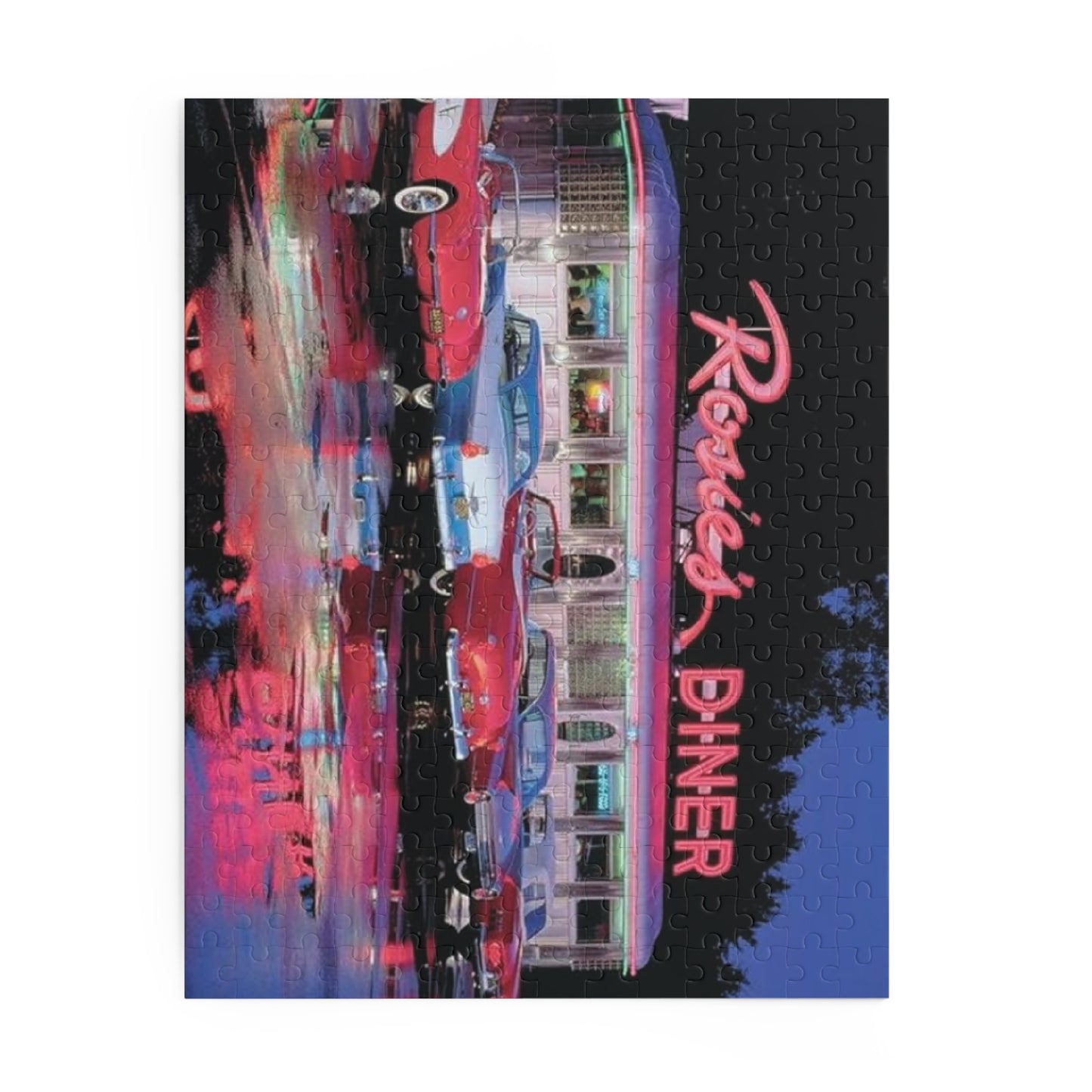 Rosie's Diner Vintage Puzzle - 120, 252, 500-Piece Options - Nostalgic Retro Scene for Family Fun and Relaxation