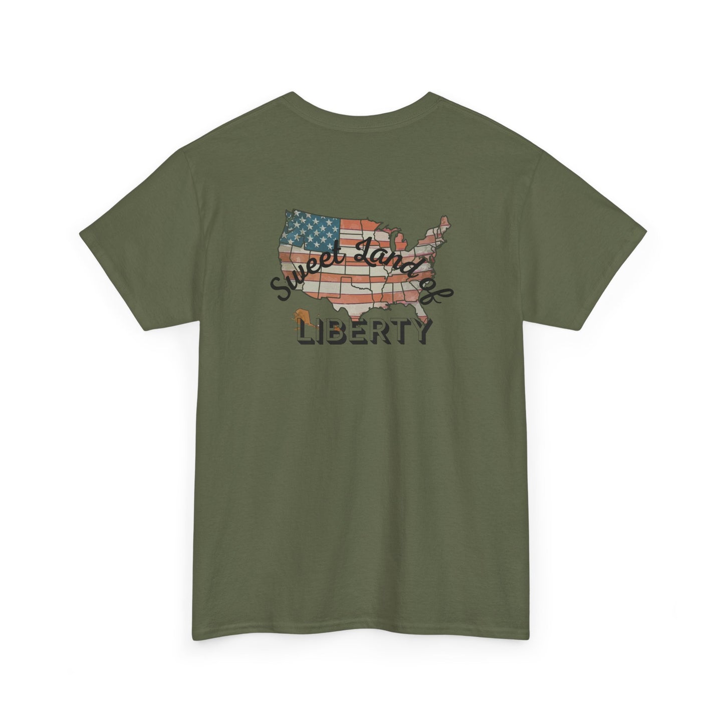 Patriotic Unisex Heavy Cotton Tee - Proud to be an American