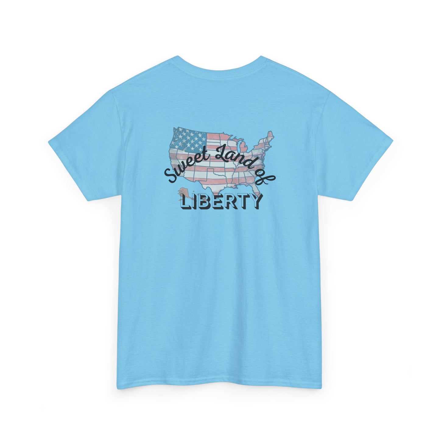 Patriotic Unisex Heavy Cotton Tee - Proud to be an American