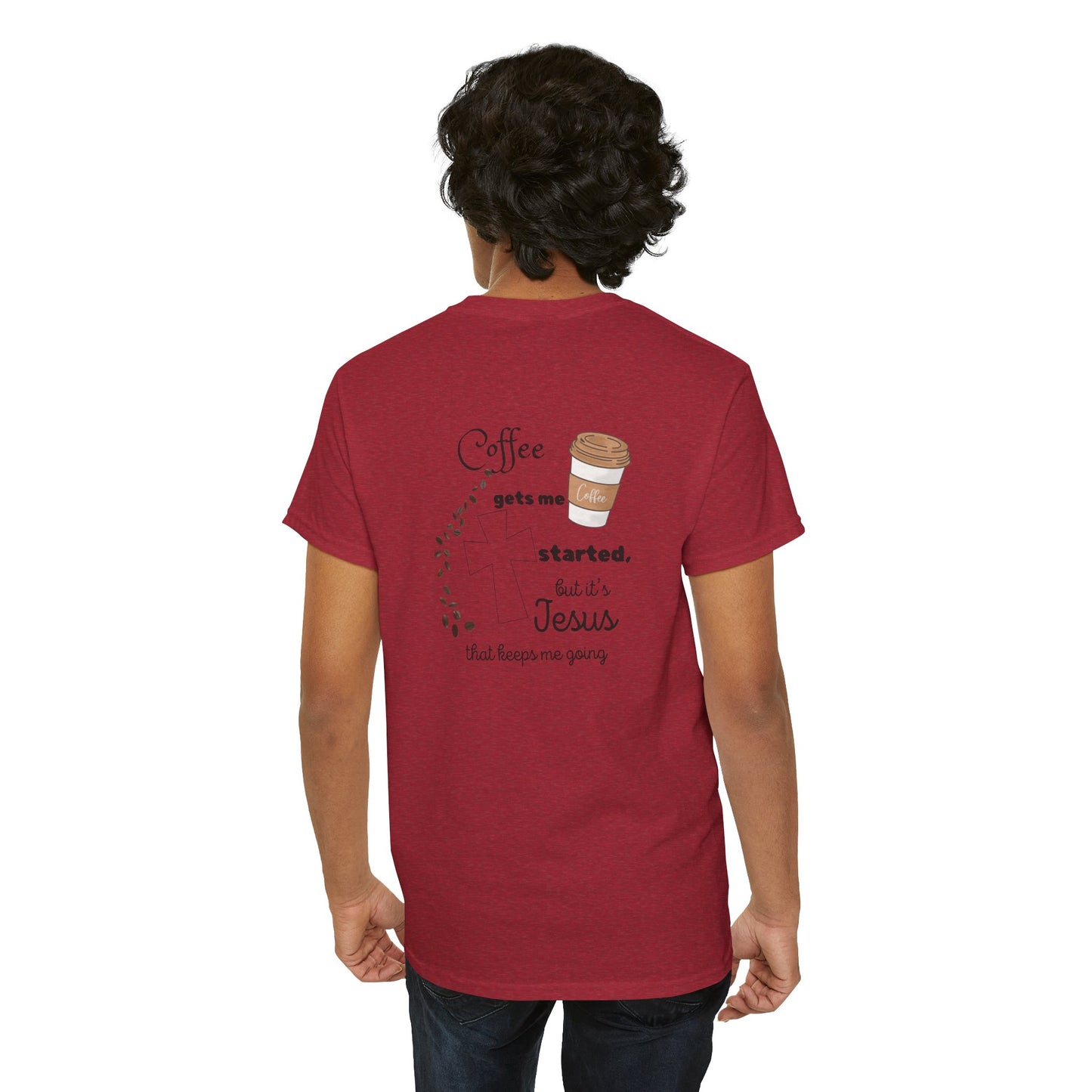 Coffee Time Unisex Heavy Cotton Tee - Faith & Caffeine Inspiration