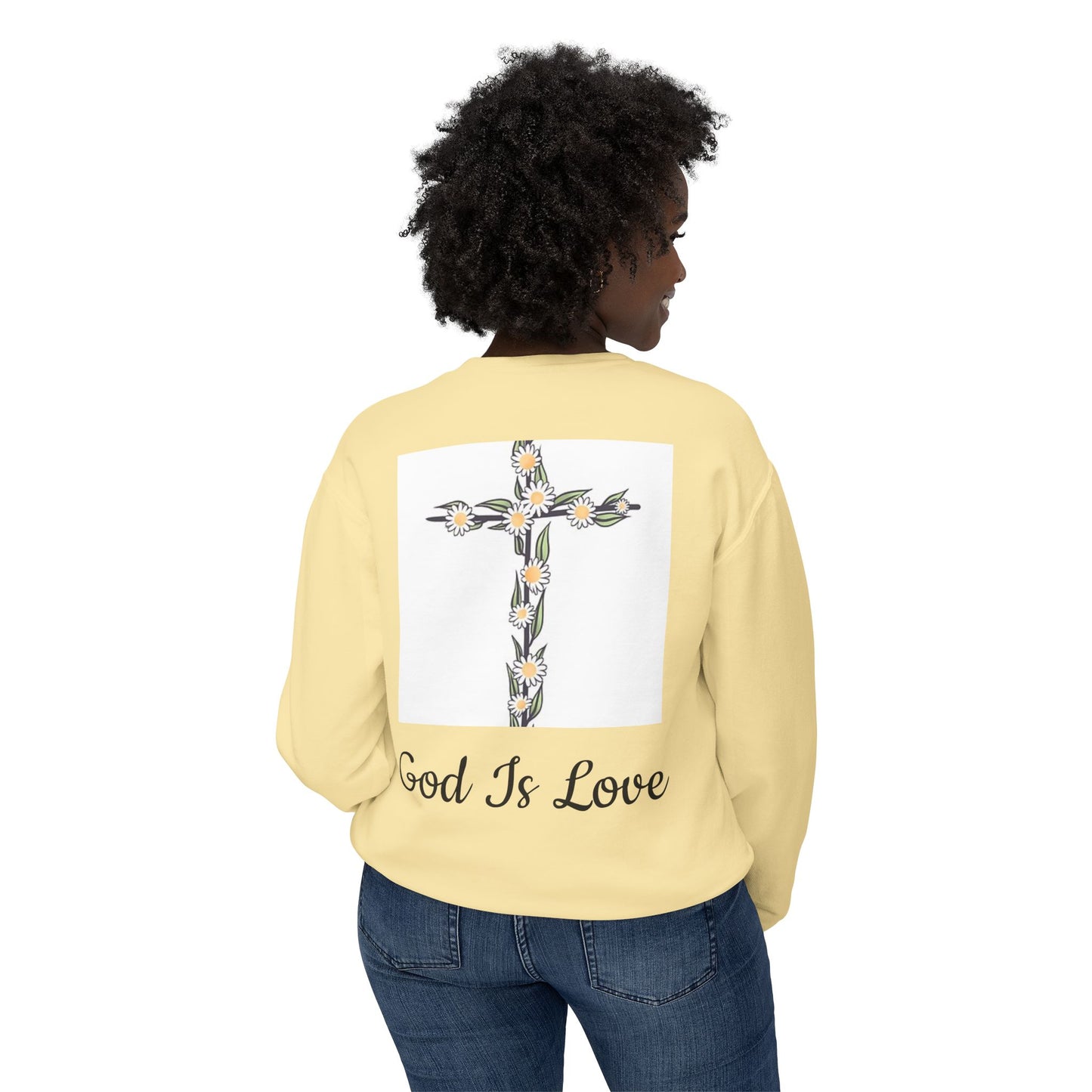 Faith, Hope, Love Unisex Lightweight Crewneck Sweatshirt