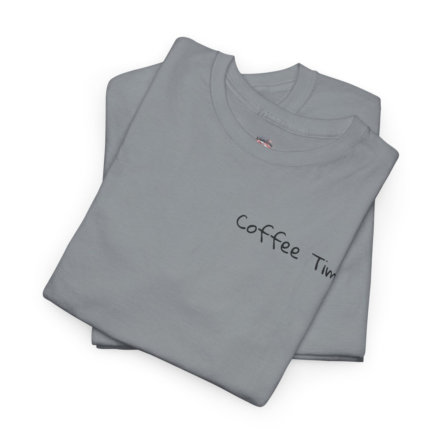 Coffee Time Unisex Heavy Cotton Tee - Faith & Caffeine Inspiration