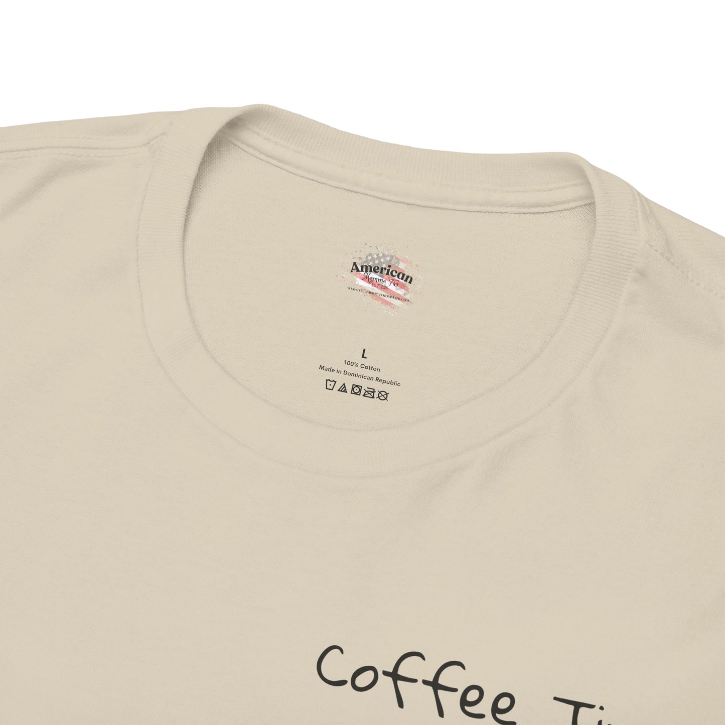 Coffee Time Unisex Heavy Cotton Tee - Faith & Caffeine Inspiration