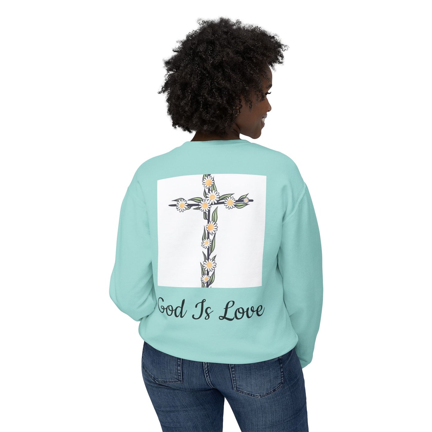 Faith, Hope, Love Unisex Lightweight Crewneck Sweatshirt