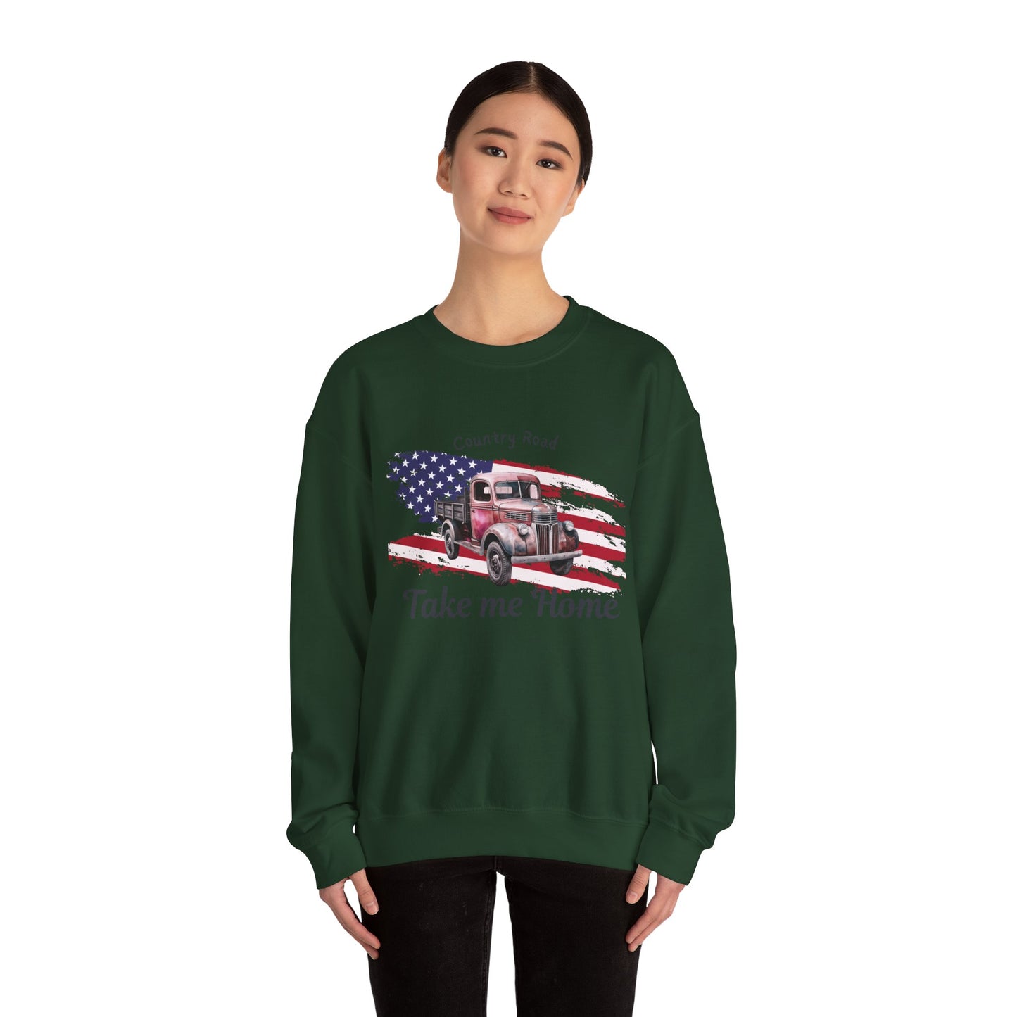 Country Road Vintage Truck Sweatshirt
