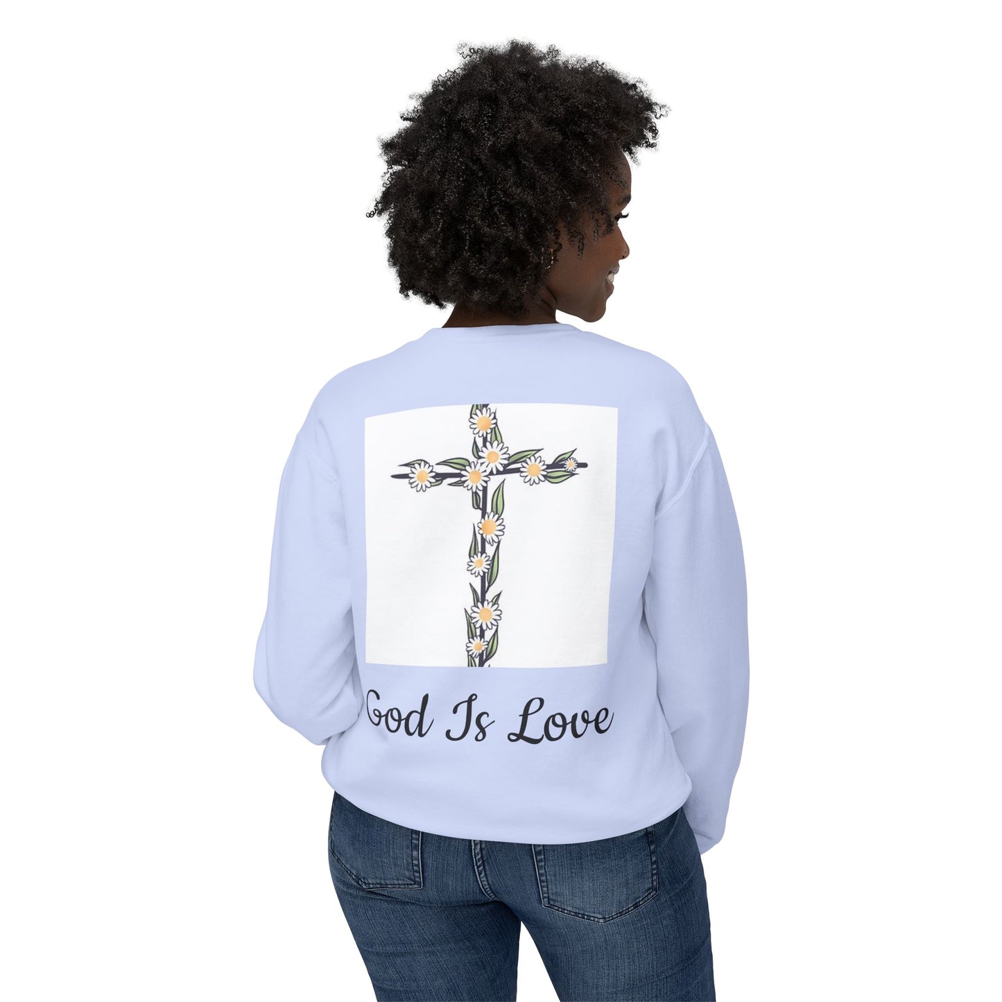 Faith, Hope, Love Unisex Lightweight Crewneck Sweatshirt