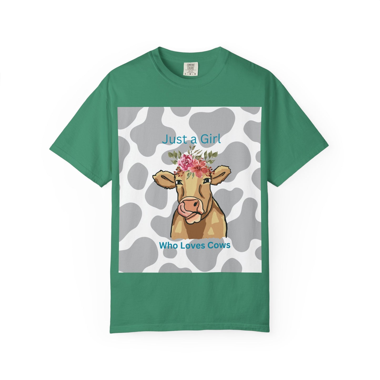 Just a Girl Who Loves Cows T-shirt - Fun and Whimsical Cotton Tee for Animal Lovers