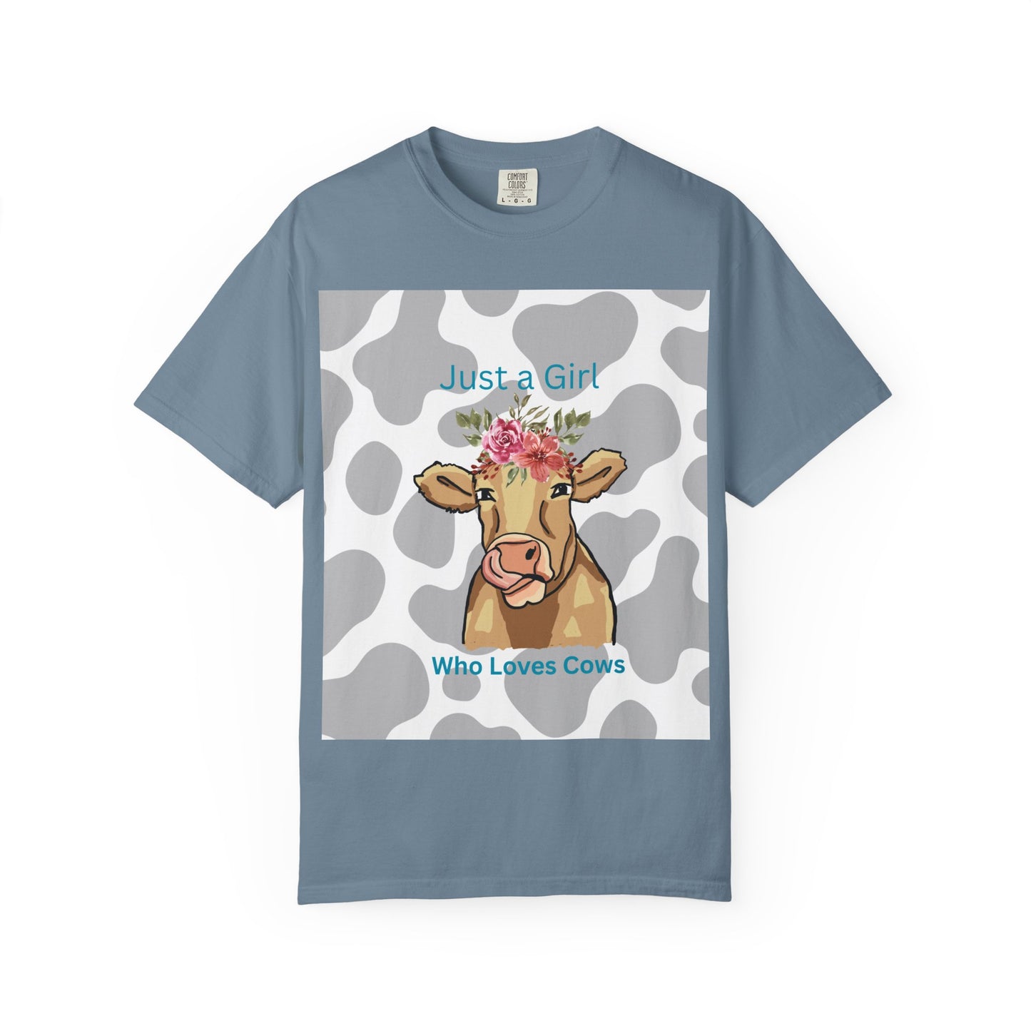 Just a Girl Who Loves Cows T-shirt - Fun and Whimsical Cotton Tee for Animal Lovers
