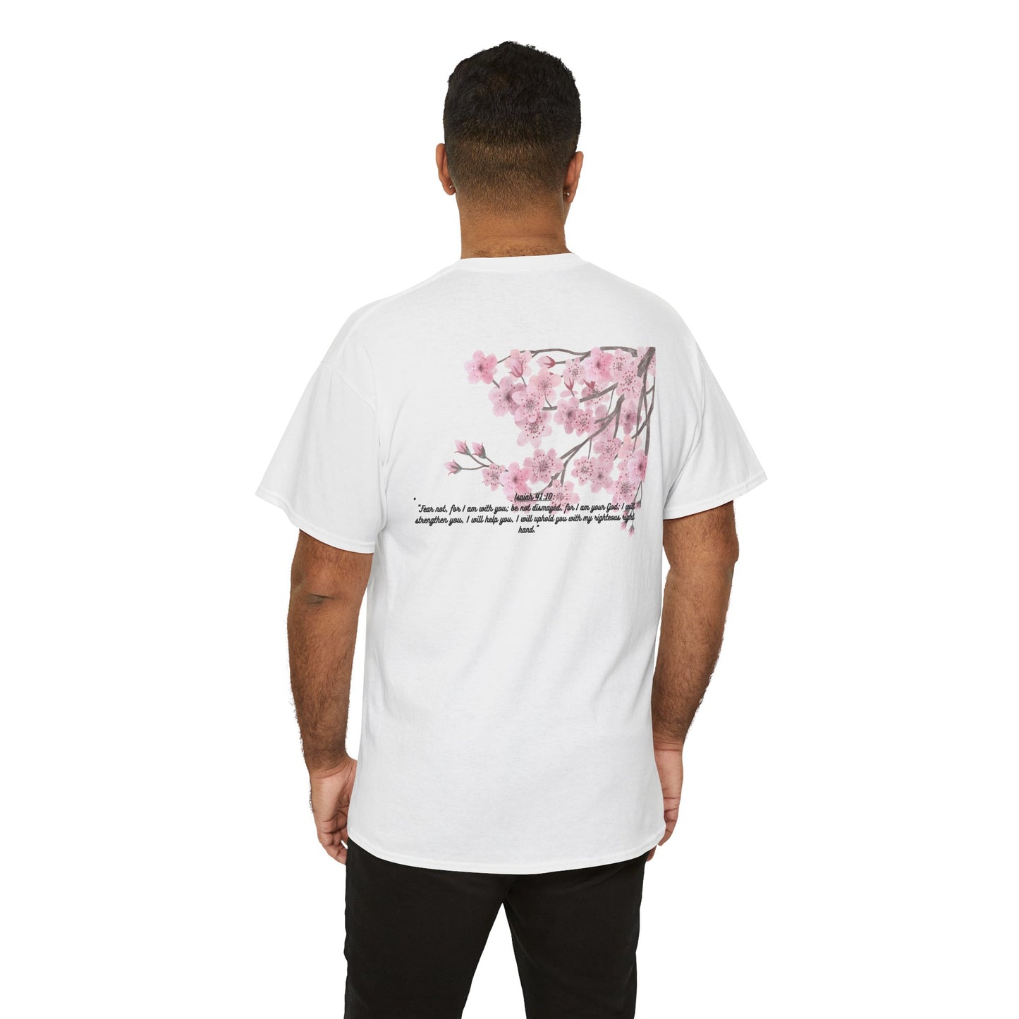 Floral Quote Unisex Cotton Tee, Inspirational T-Shirt, Spring Fashion, Gift for Her, Nature Lover Shirt, Motivational Top
