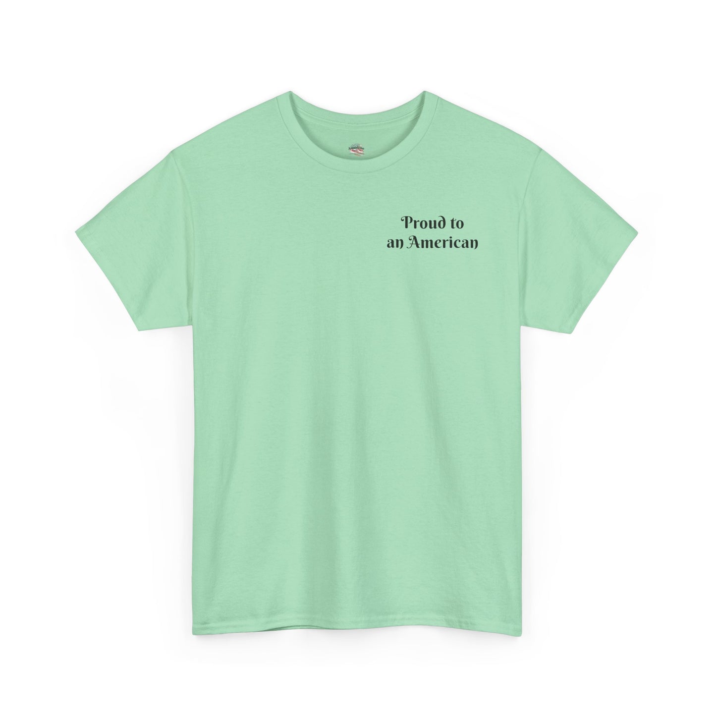Patriotic Unisex Heavy Cotton Tee - Proud to be an American
