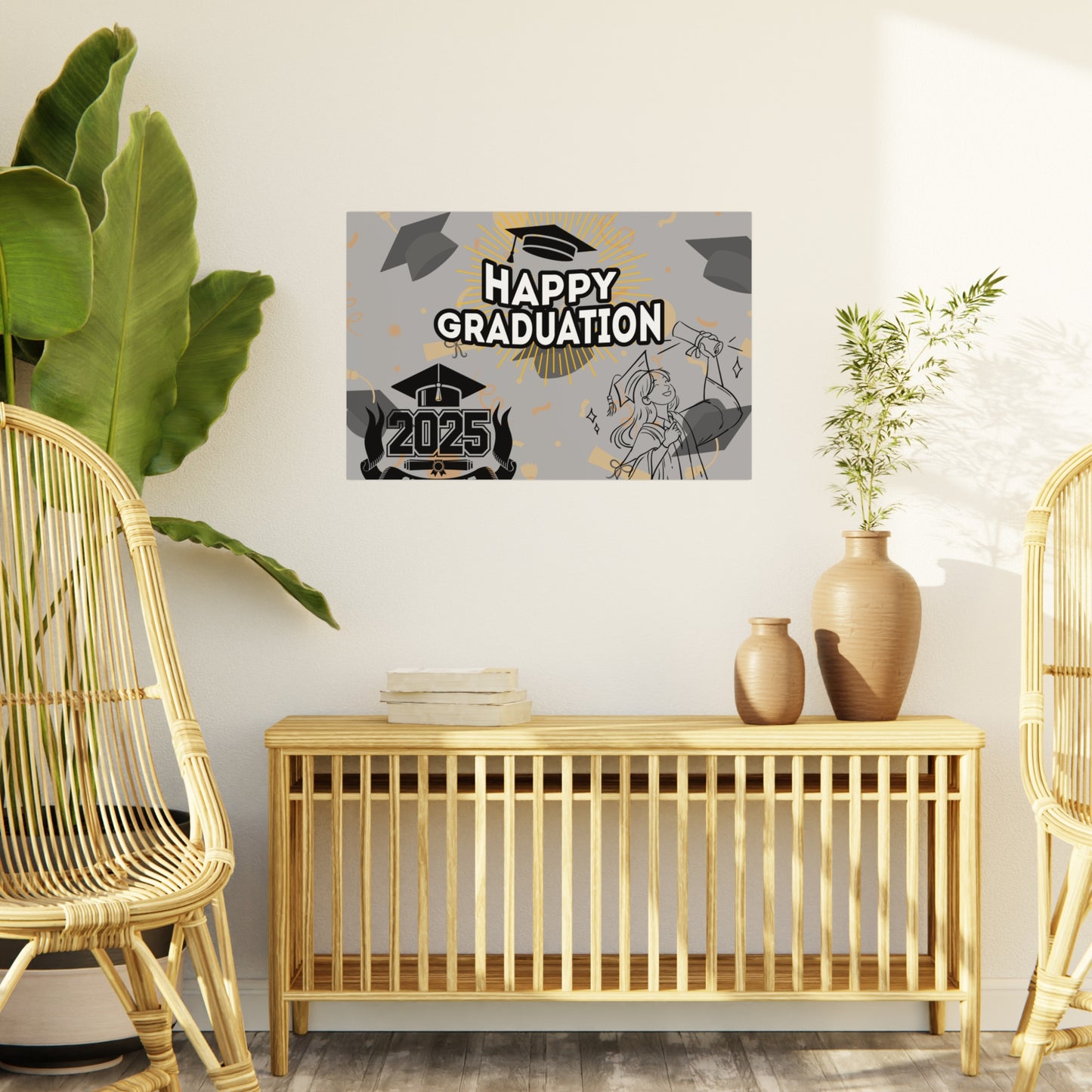 Graduation Foam Board Sign – Happy Graduation 2025 Decoration