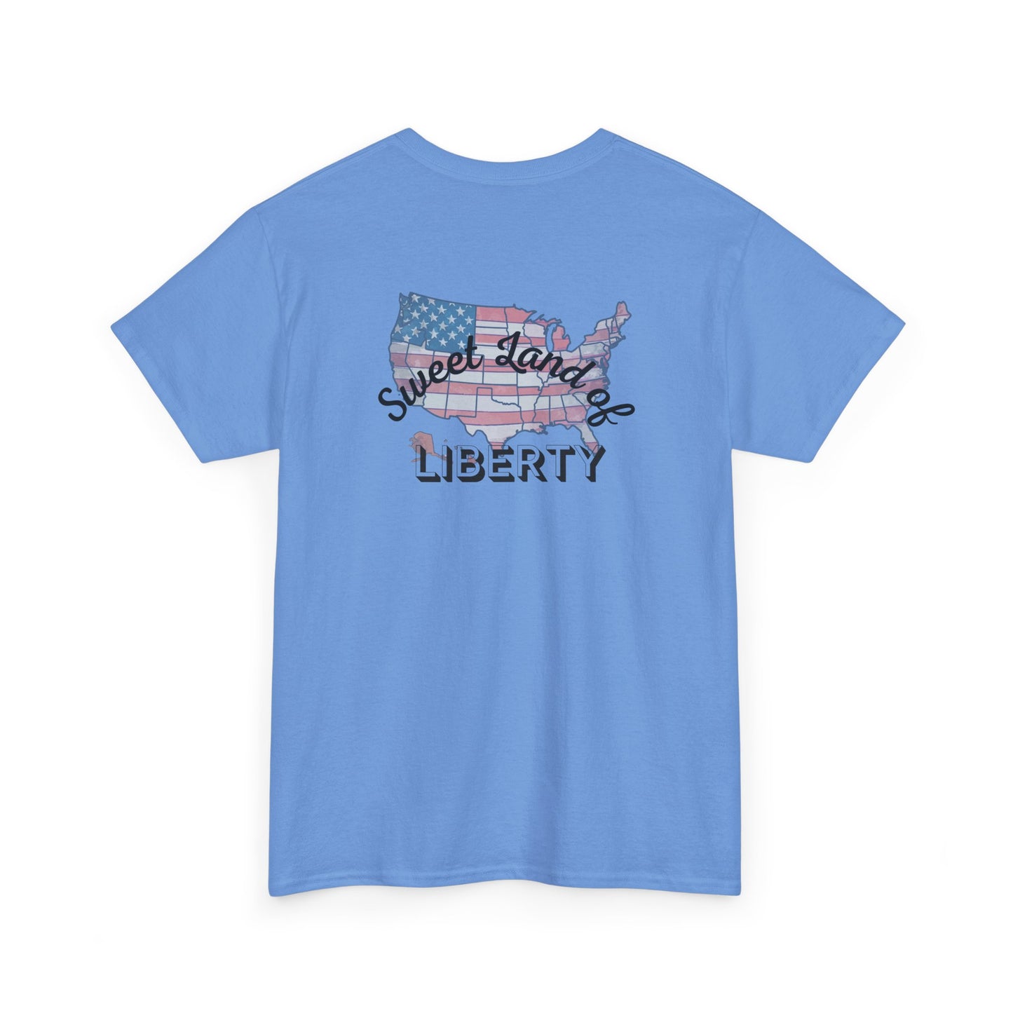 Patriotic Unisex Heavy Cotton Tee - Proud to be an American