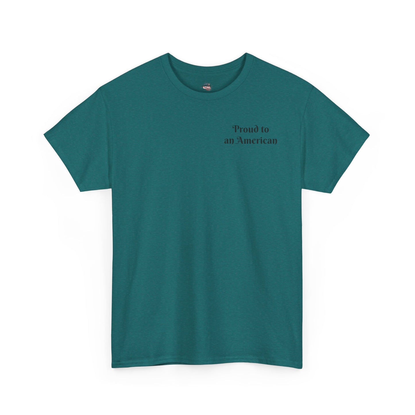 Patriotic Unisex Heavy Cotton Tee - Proud to be an American