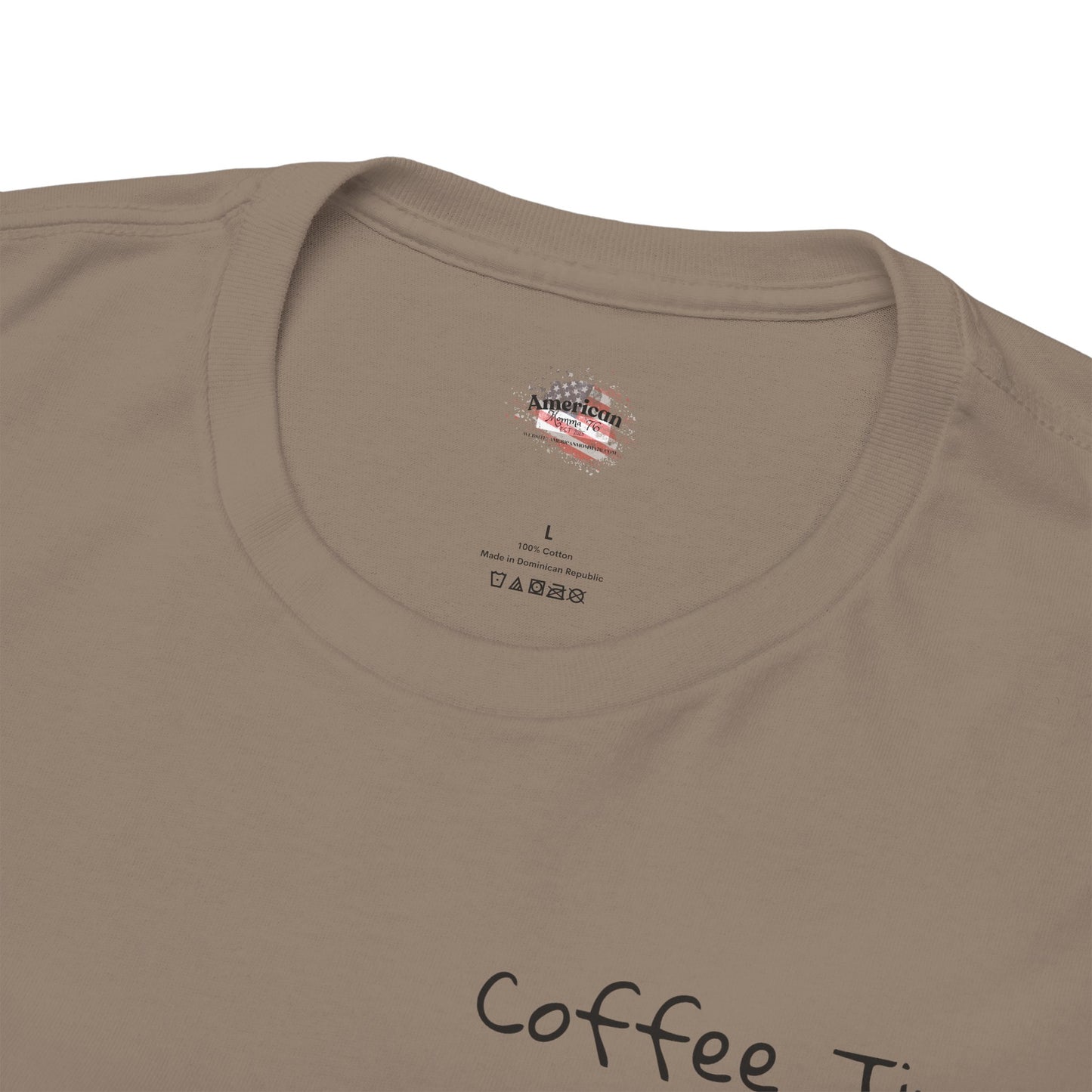 Coffee Time Unisex Heavy Cotton Tee - Faith & Caffeine Inspiration