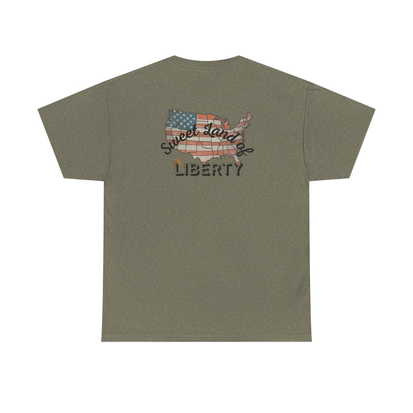 Patriotic Unisex Heavy Cotton Tee - Proud to be an American