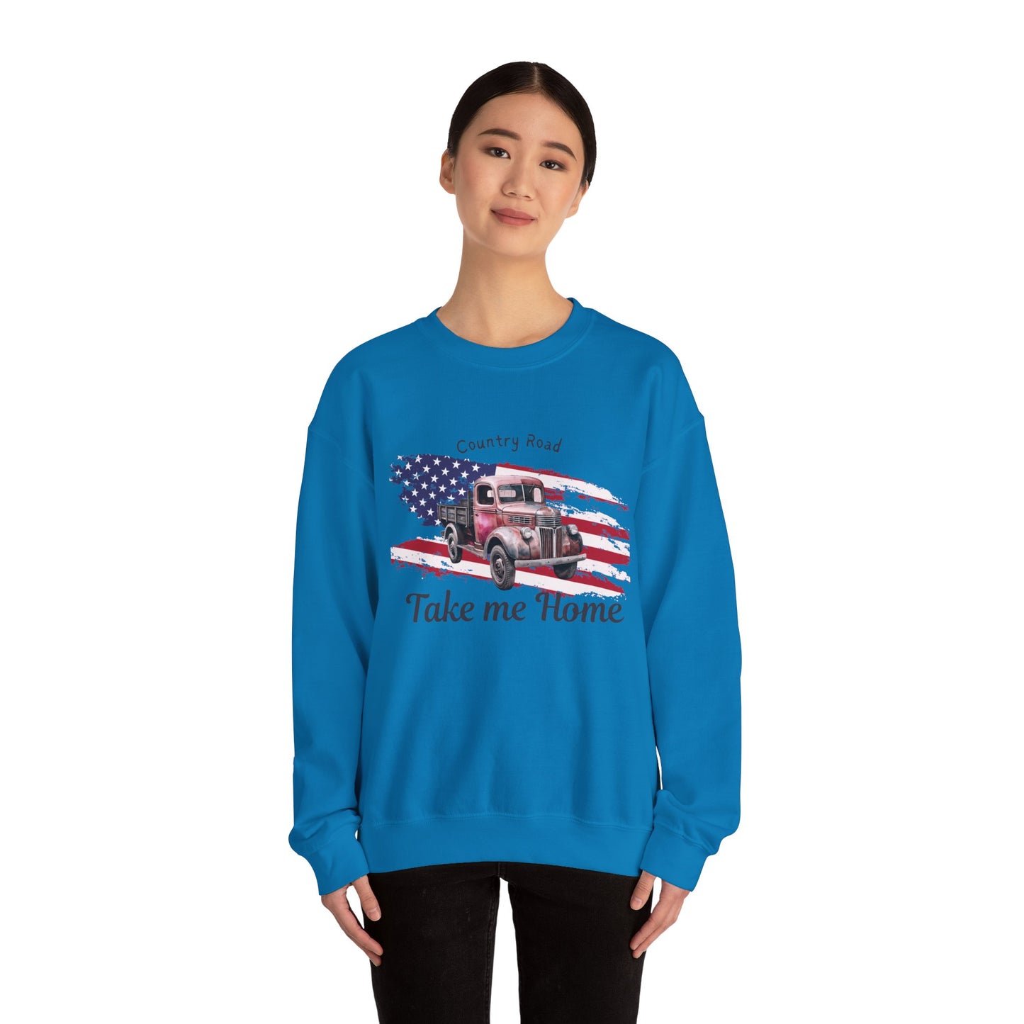 Country Road Vintage Truck Sweatshirt