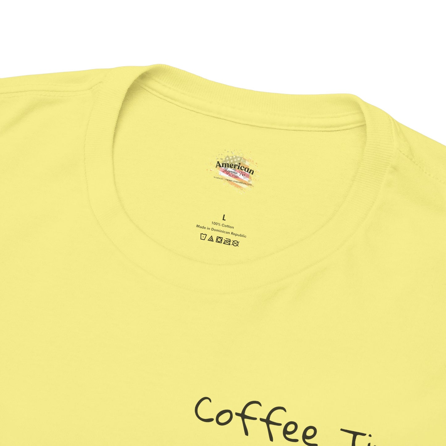 Coffee Time Unisex Heavy Cotton Tee - Faith & Caffeine Inspiration