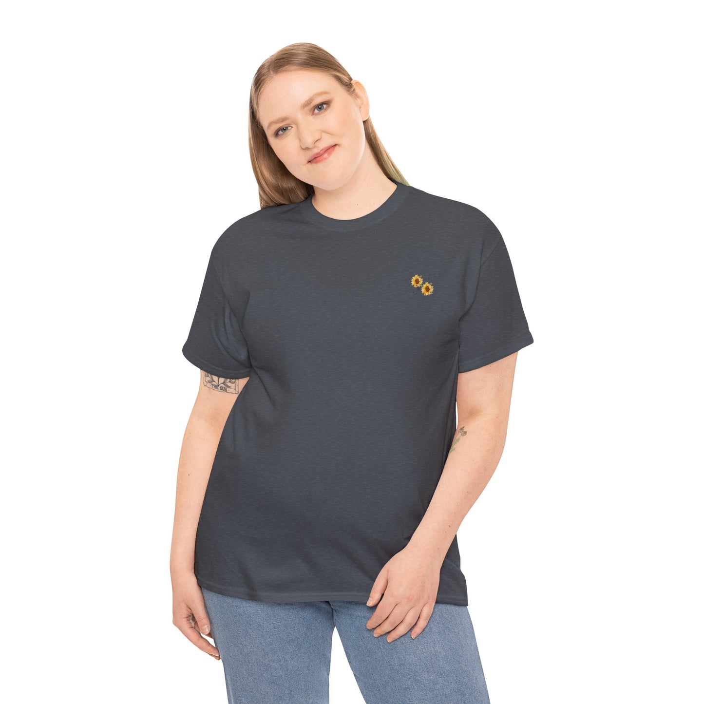 Sunflower Scenic Tee, Nature Lover T-Shirt, Summer Outfit, Gift for Her, Casual Wear