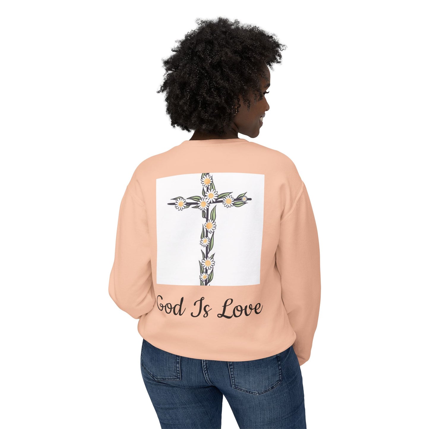 Faith, Hope, Love Unisex Lightweight Crewneck Sweatshirt