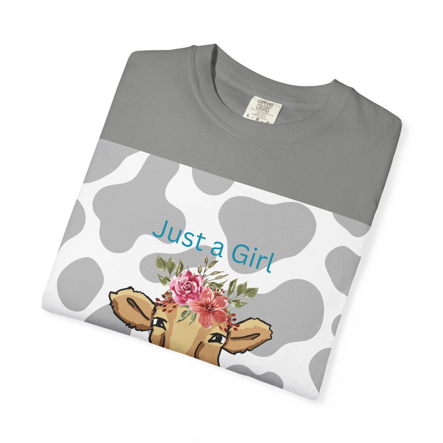 Just a Girl Who Loves Cows T-shirt - Fun and Whimsical Cotton Tee for Animal Lovers