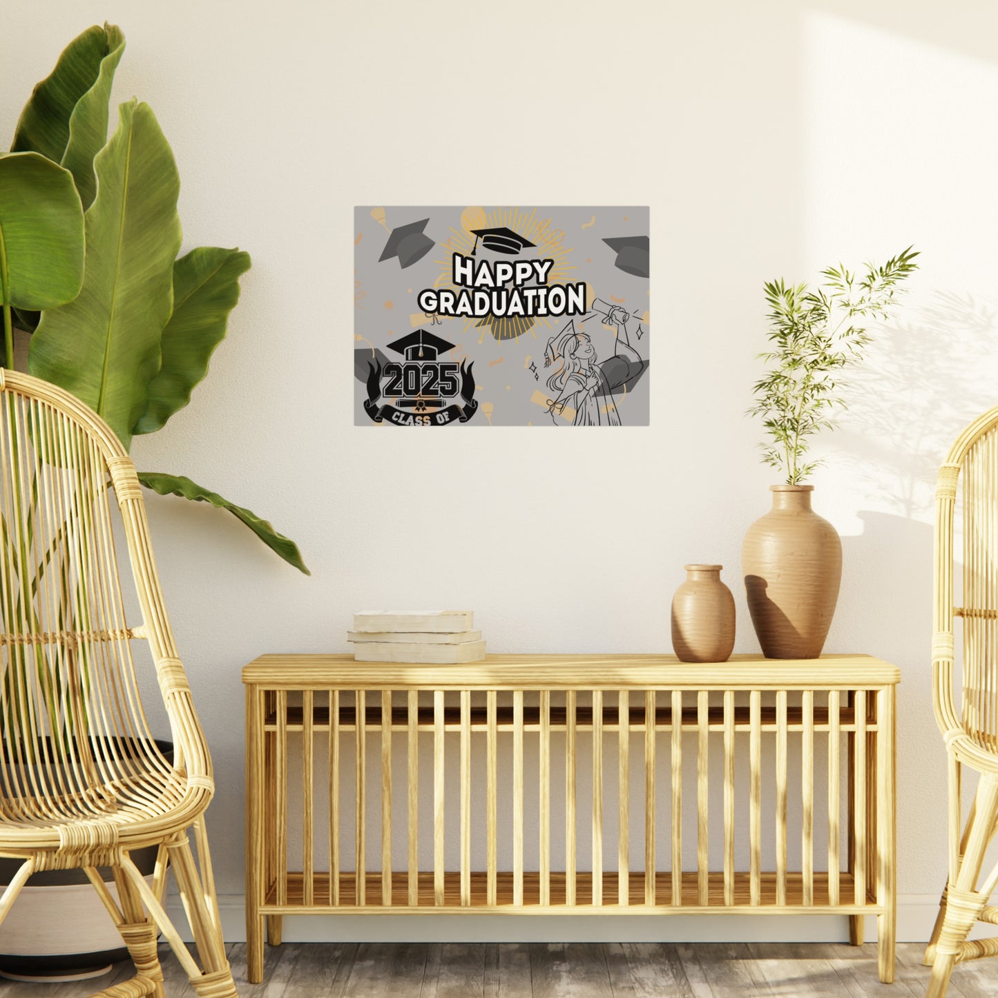 Graduation Foam Board Sign – Happy Graduation 2025 Decoration