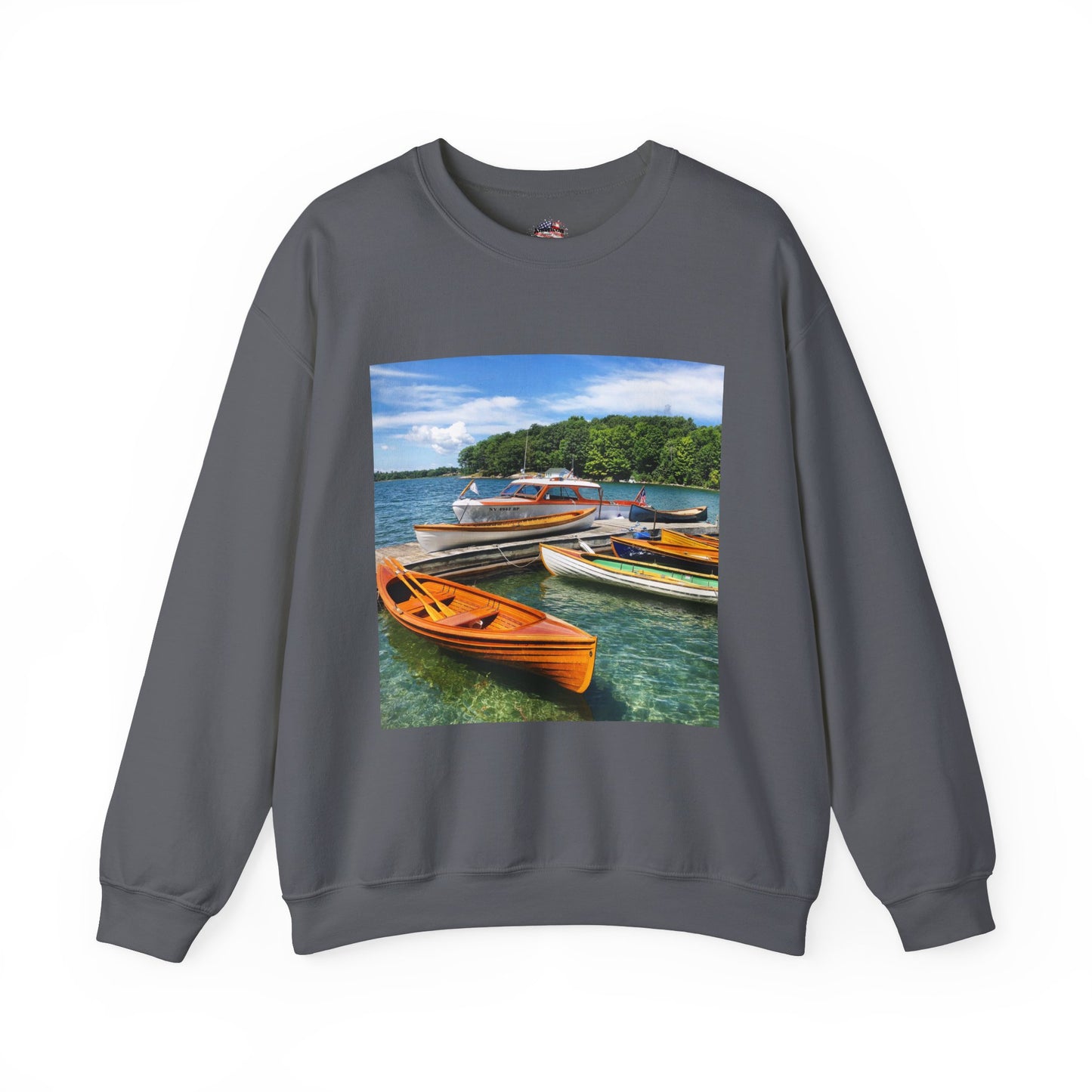 Scenic Boats Unisex Heavy Blend™ Crewneck Sweatshirt - Perfect for Nautical Enthusiasts