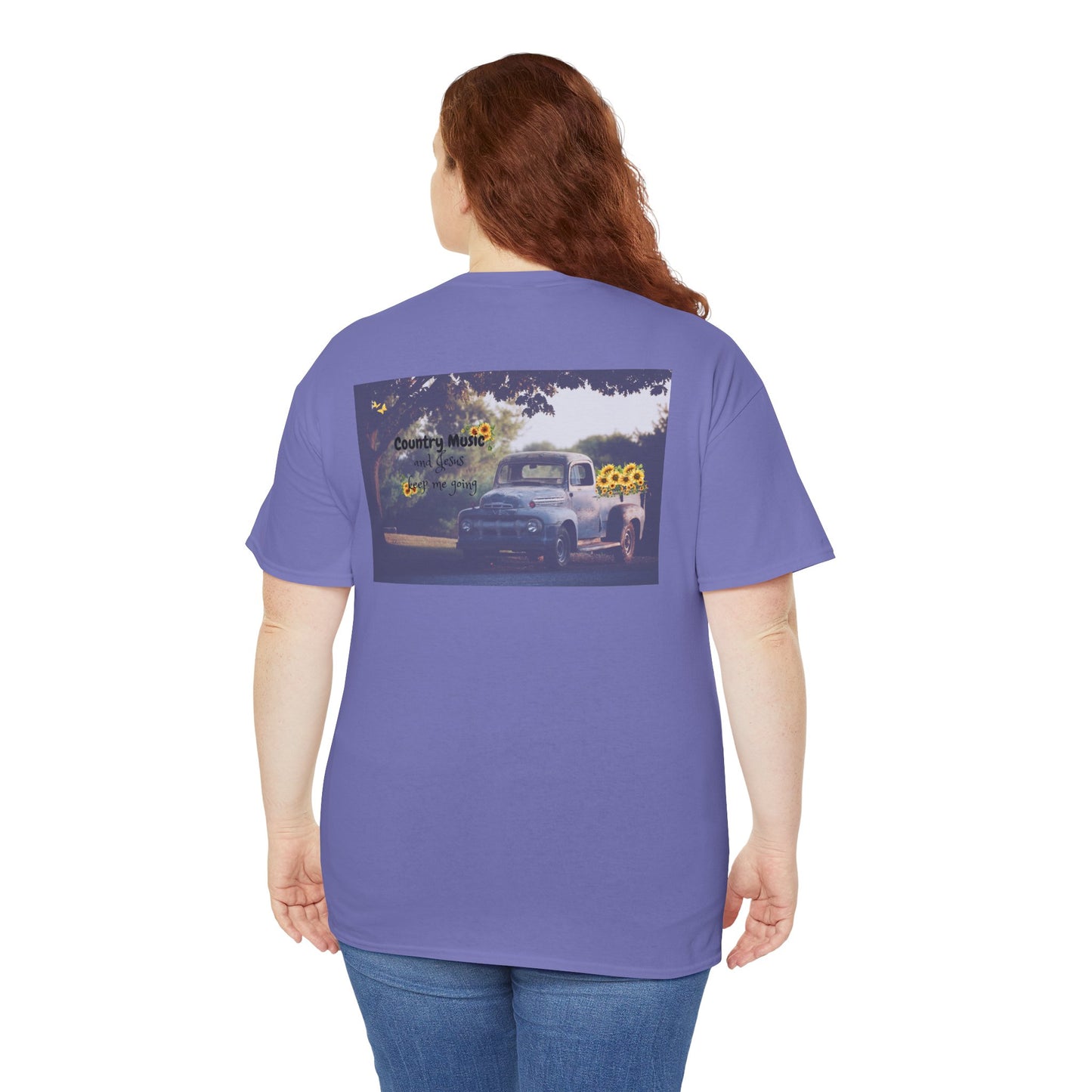 Unisex Heavy Cotton Tee with Country Music Design - Perfect for Music Lovers & Casual Outings
