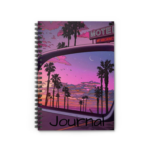 Tropical Sunset Spiral Notebook - Ruled Line Journal for Dreamers