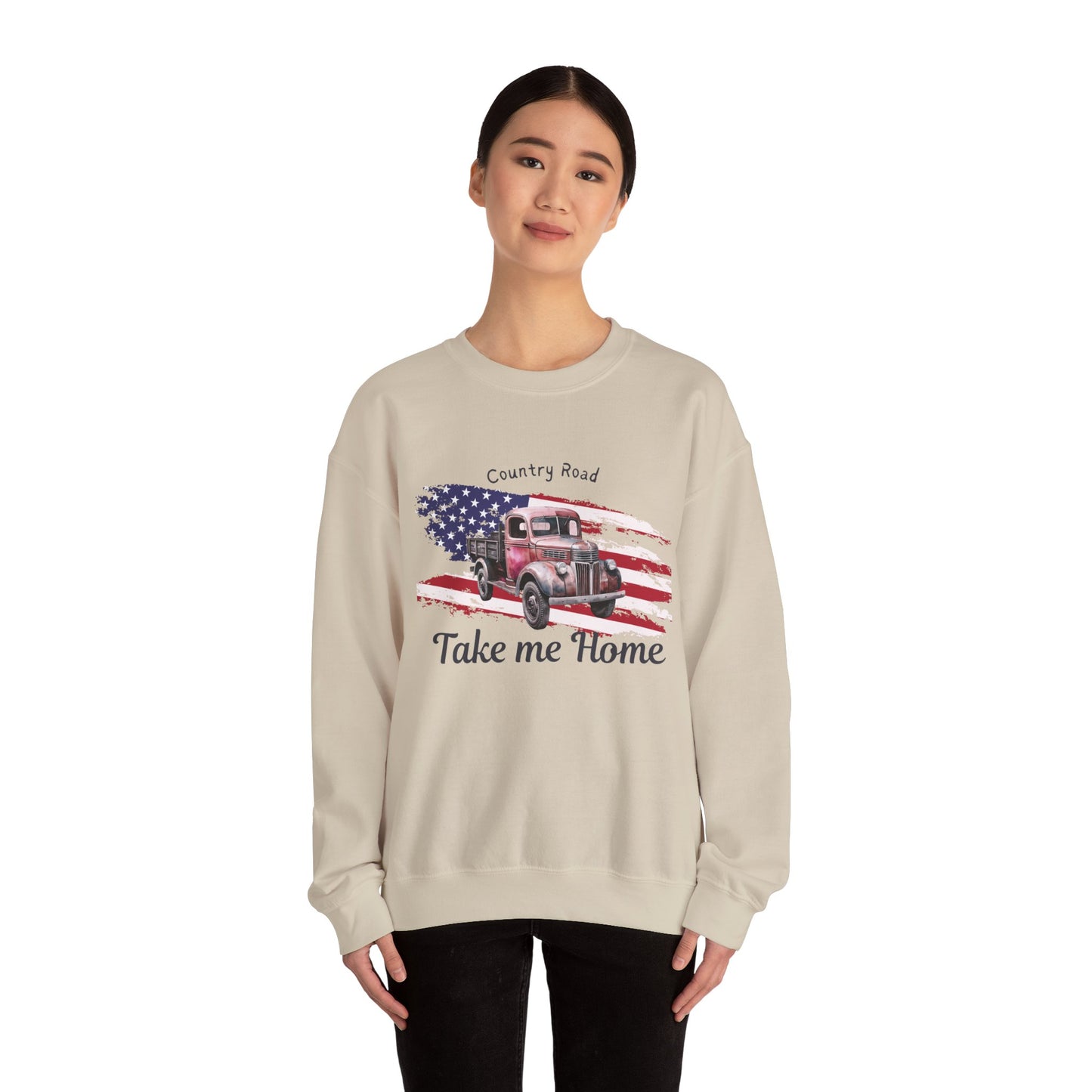 Country Road Vintage Truck Sweatshirt