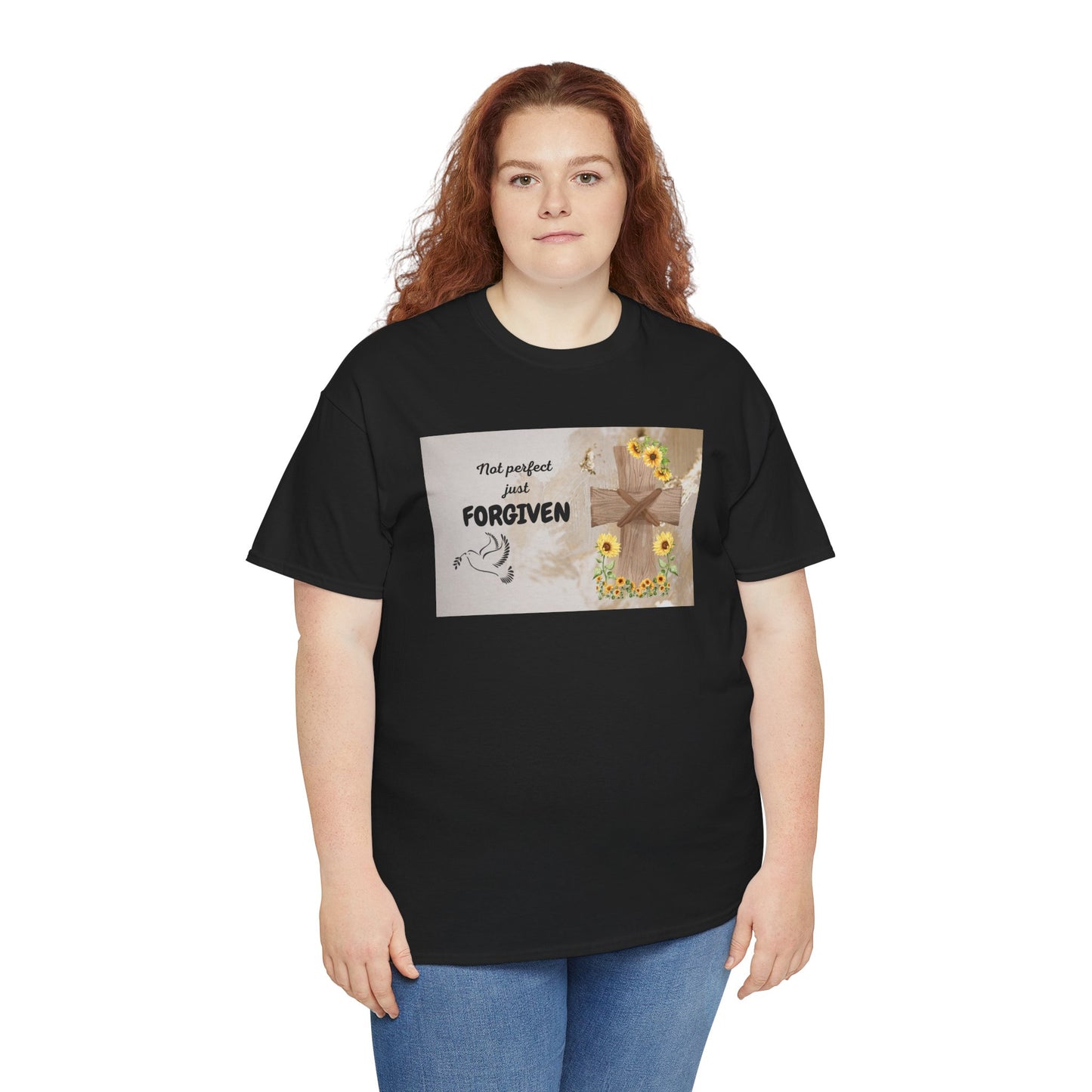 Forgiven Inspirational Tee, Unisex Cotton Shirt, Motivational Gift, Faith-Based Apparel, Summer Casual Wear, Spiritual Reminder