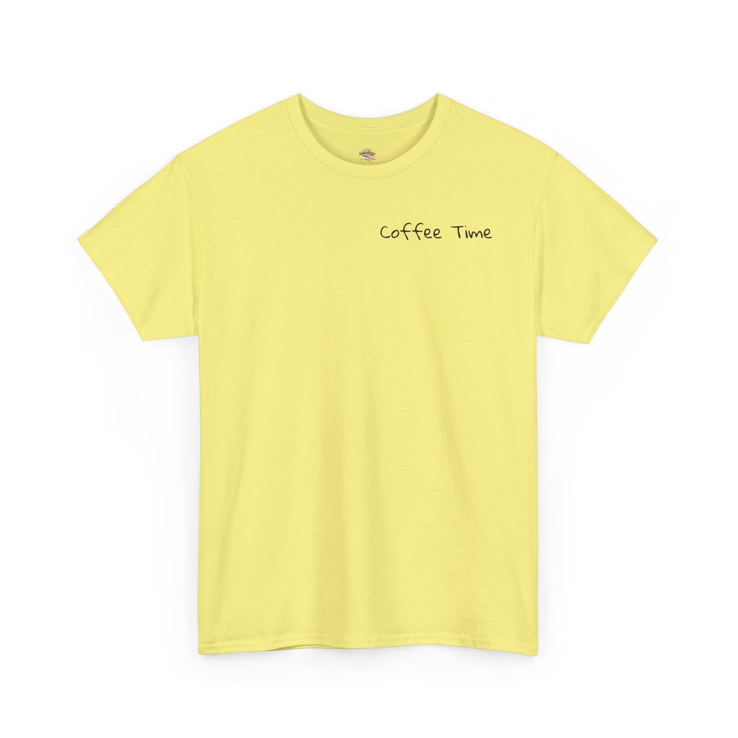 Coffee Time Unisex Heavy Cotton Tee - Faith & Caffeine Inspiration
