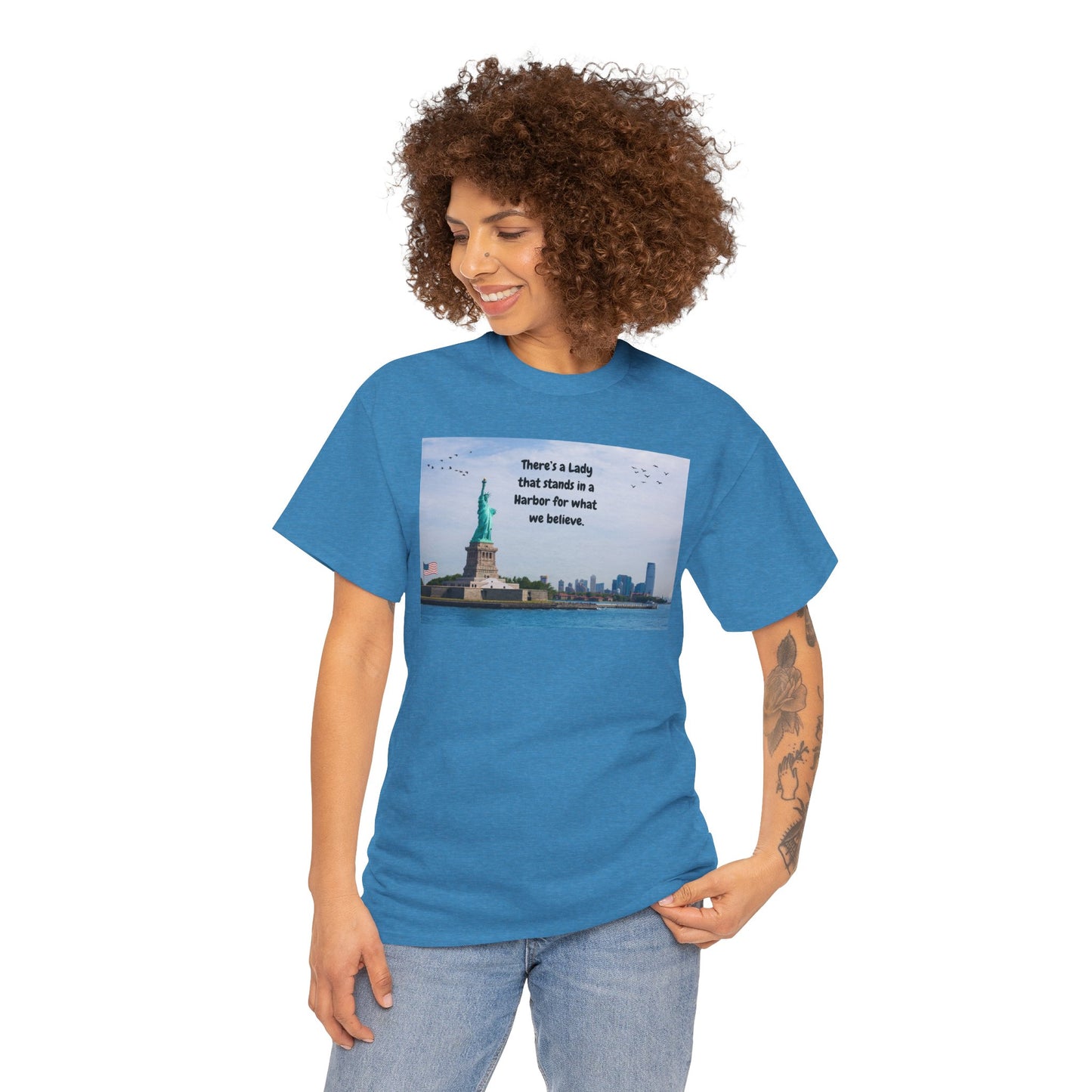 Unisex Heavy Cotton Tee with Lady Liberty Design, Inspirational Quote T-Shirt, Independence Day Gift, Patriot Apparel, New York [...]