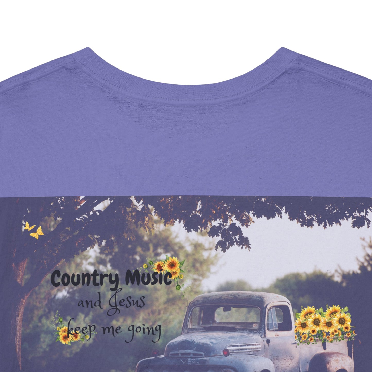 Unisex Heavy Cotton Tee with Country Music Design - Perfect for Music Lovers & Casual Outings