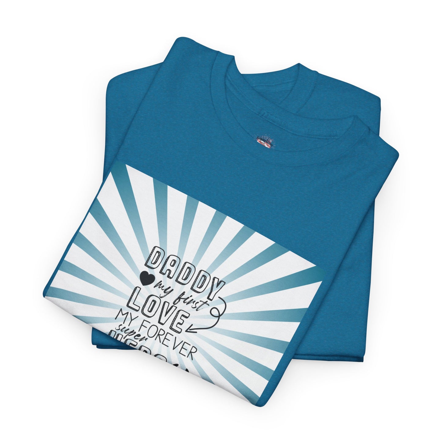Daddy My Hero Unisex Heavy Cotton Tee - Perfect Gift for Father's Day