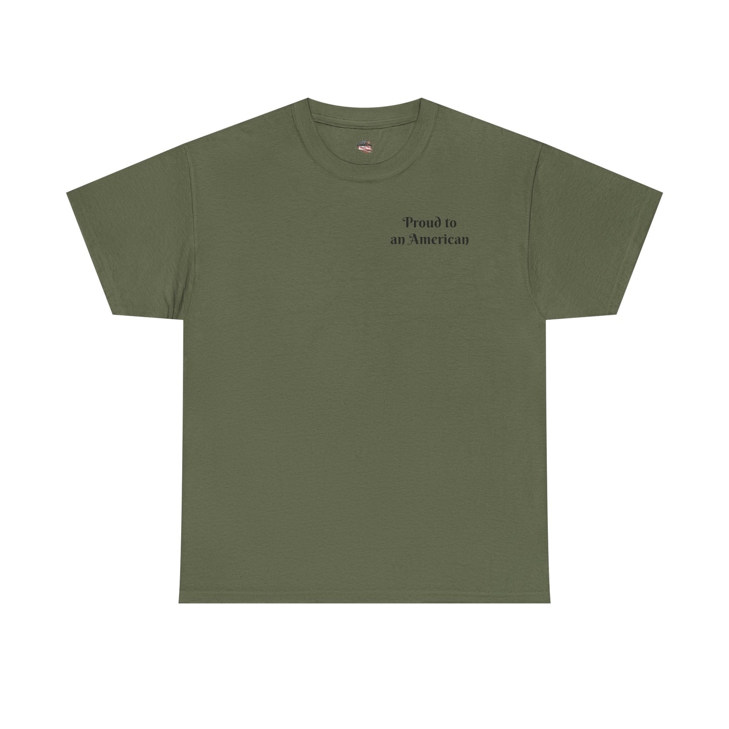 Patriotic Unisex Heavy Cotton Tee - Proud to be an American