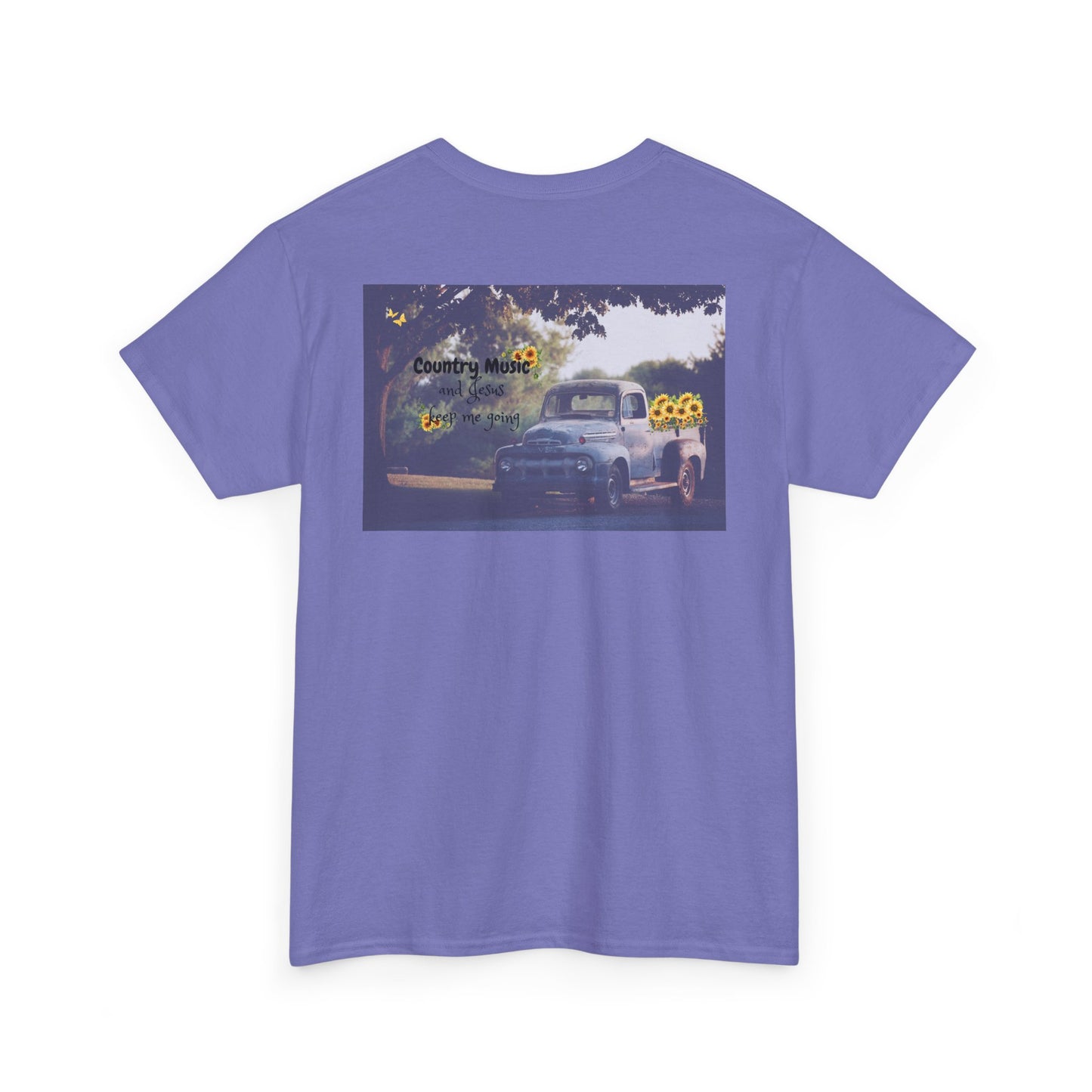 Unisex Heavy Cotton Tee with Country Music Design - Perfect for Music Lovers & Casual Outings
