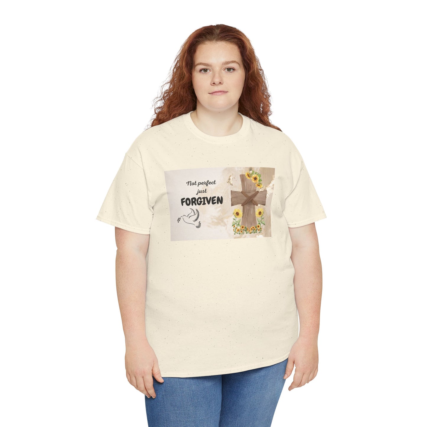 Forgiven Inspirational Tee, Unisex Cotton Shirt, Motivational Gift, Faith-Based Apparel, Summer Casual Wear, Spiritual Reminder