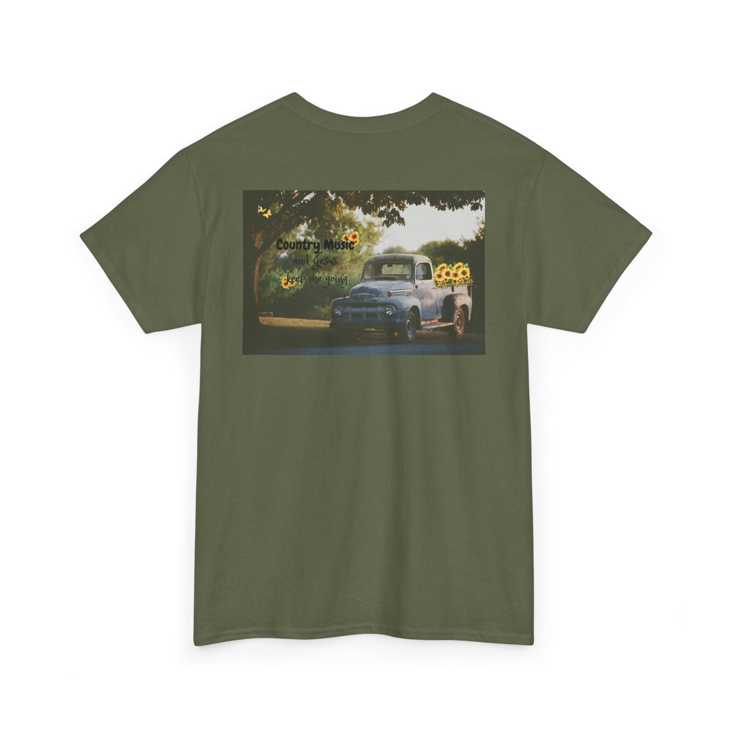 Unisex Heavy Cotton Tee with Country Music Design - Perfect for Music Lovers & Casual Outings