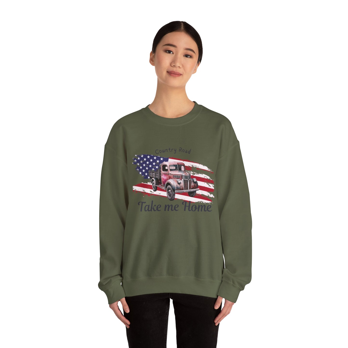 Country Road Vintage Truck Sweatshirt